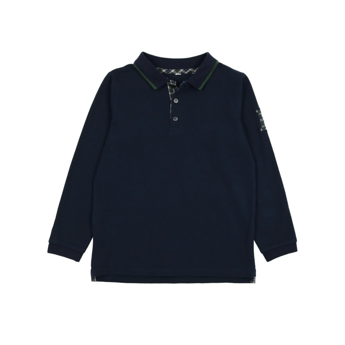 Lil Legs Plaid Detail Polo - Pdp