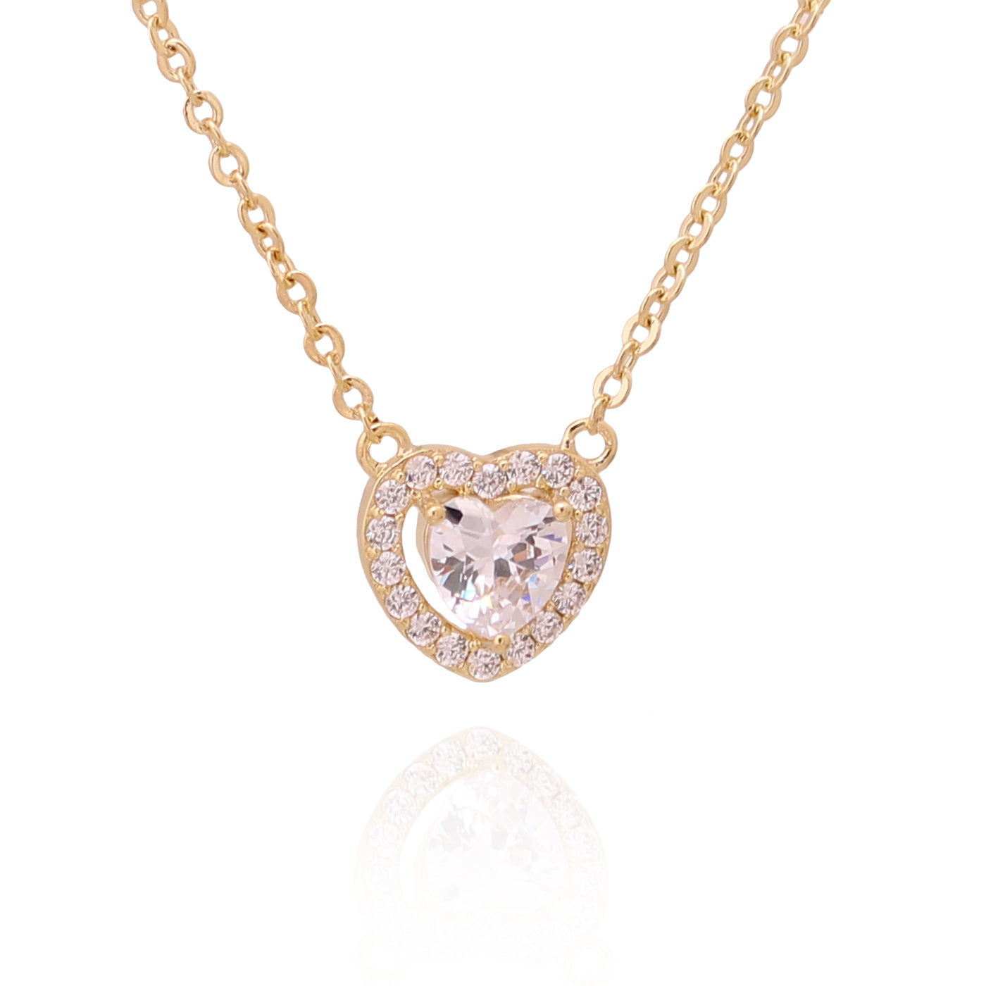 Cameo Heart-Shaped Solitaire Stone Pendant - P4119