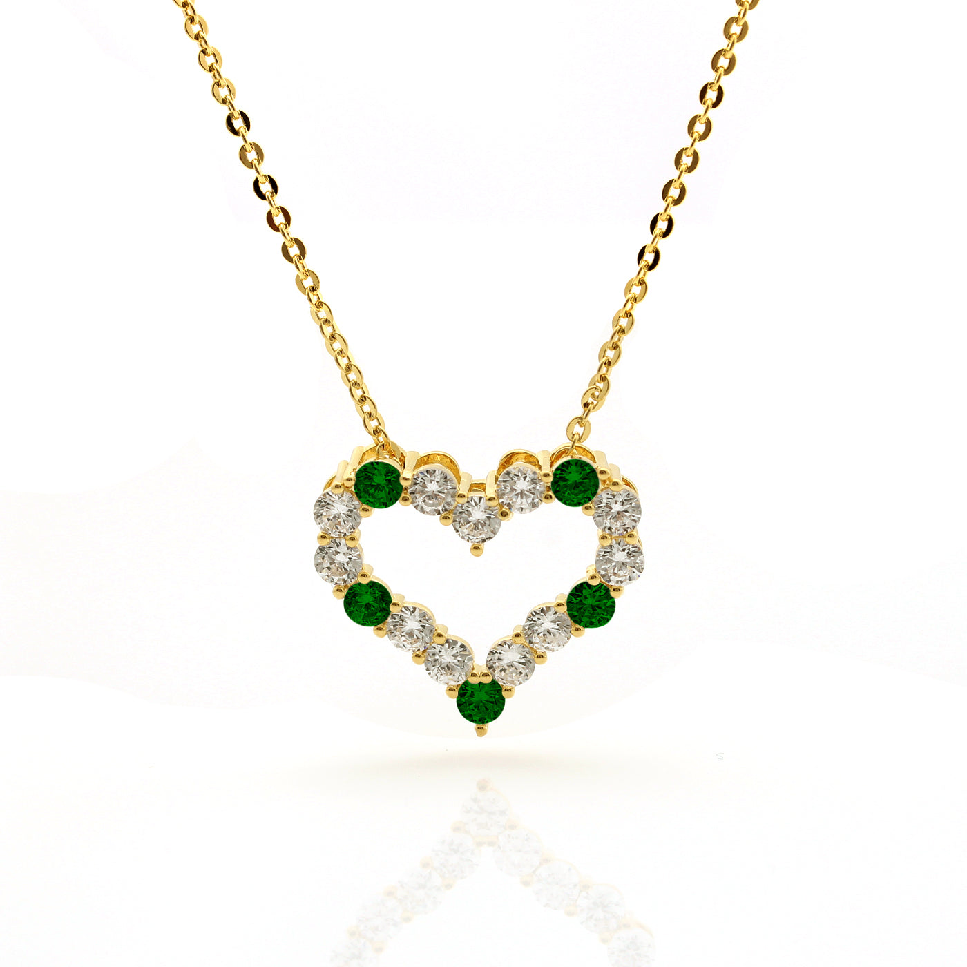 Cameo Classic Outline Heart Pendant - P4180