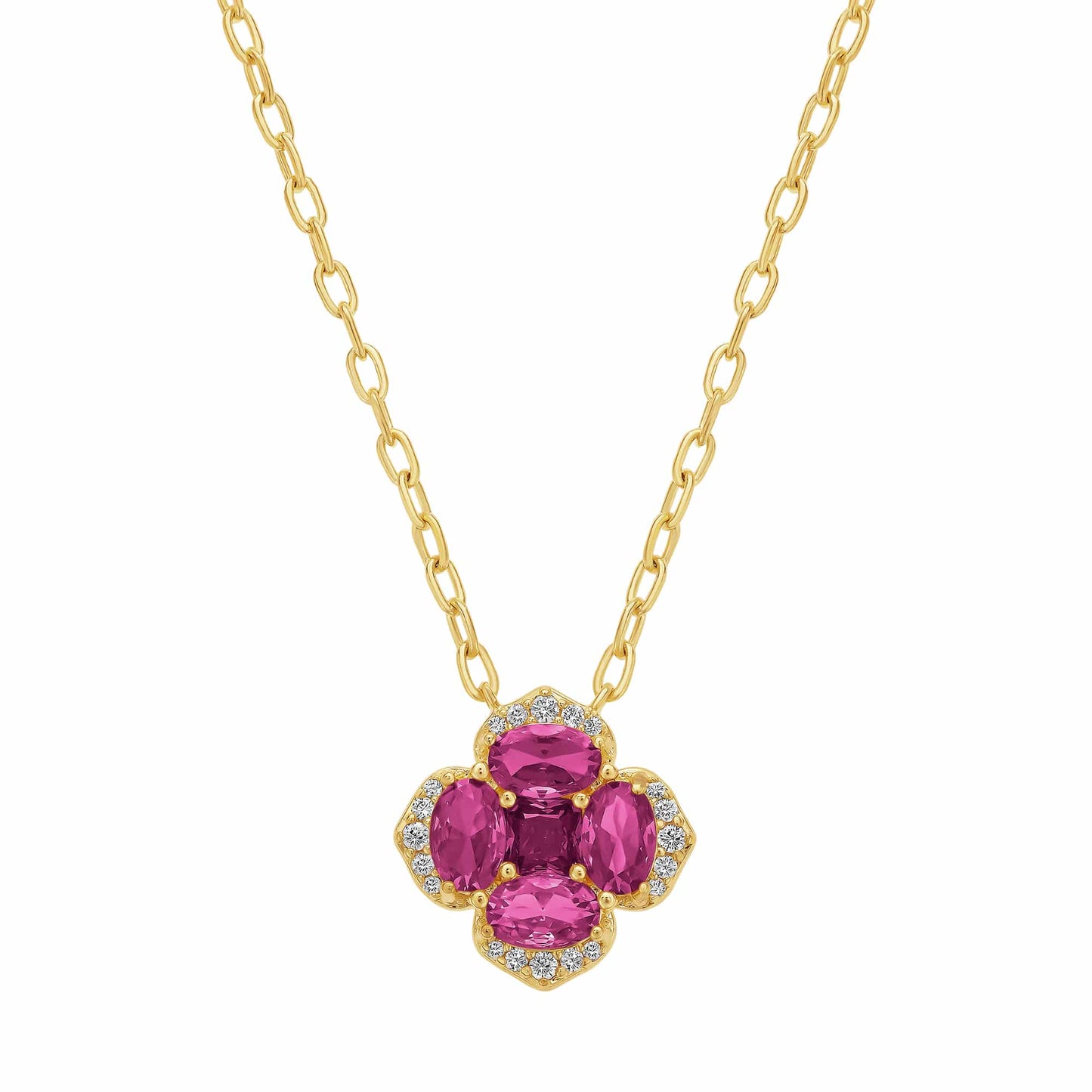 Cameo Oval Stones Square Pendant - P4242