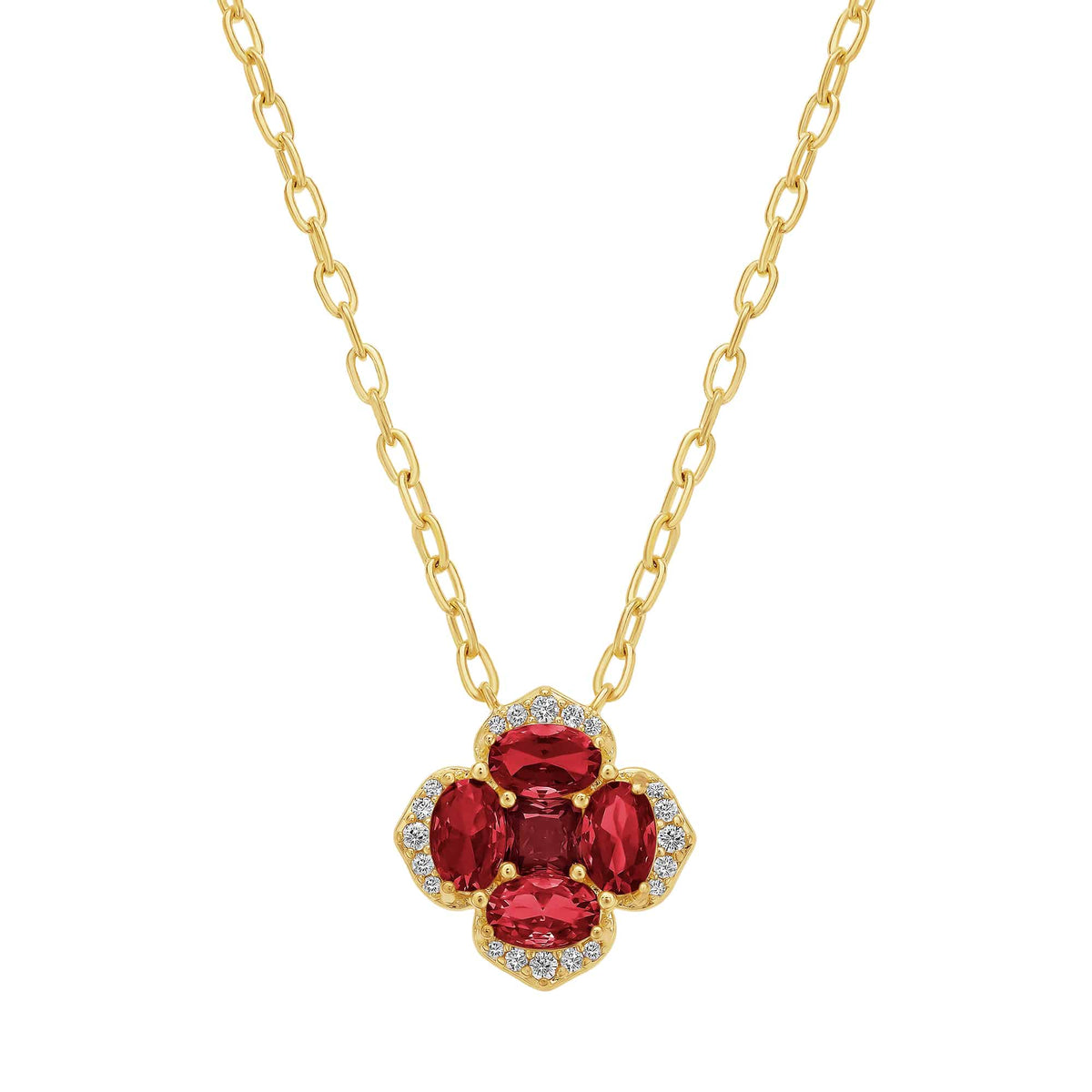 Cameo Oval Stones Square Pendant - P4242