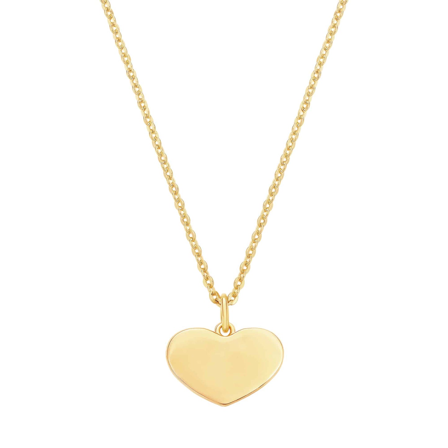Cameo Flat Polished Heart Pendant - P4257