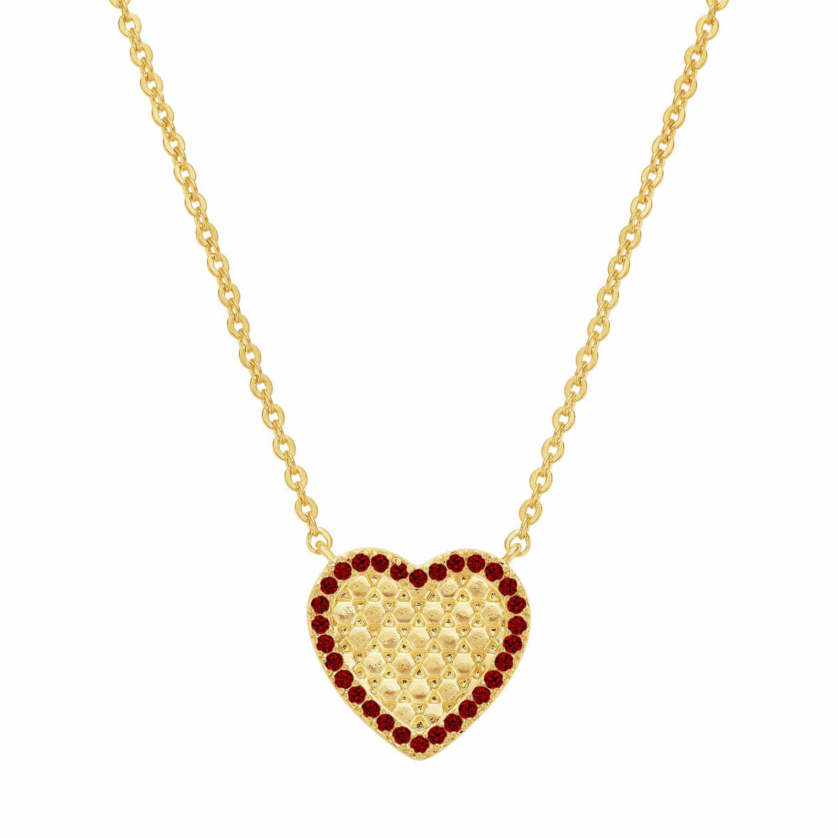 Cameo Honeycomb Heart Pendant - P4258