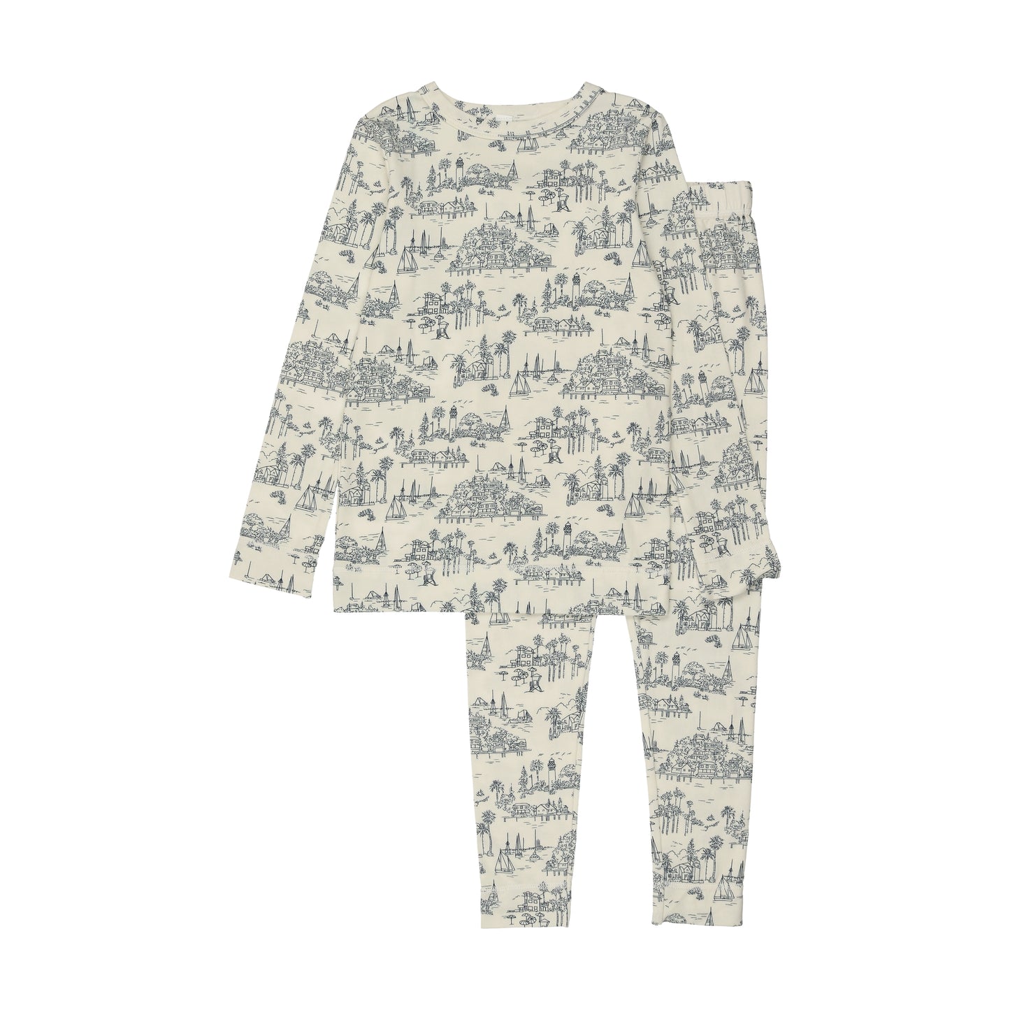 Bopop Coastal Toile Pajamas - P628