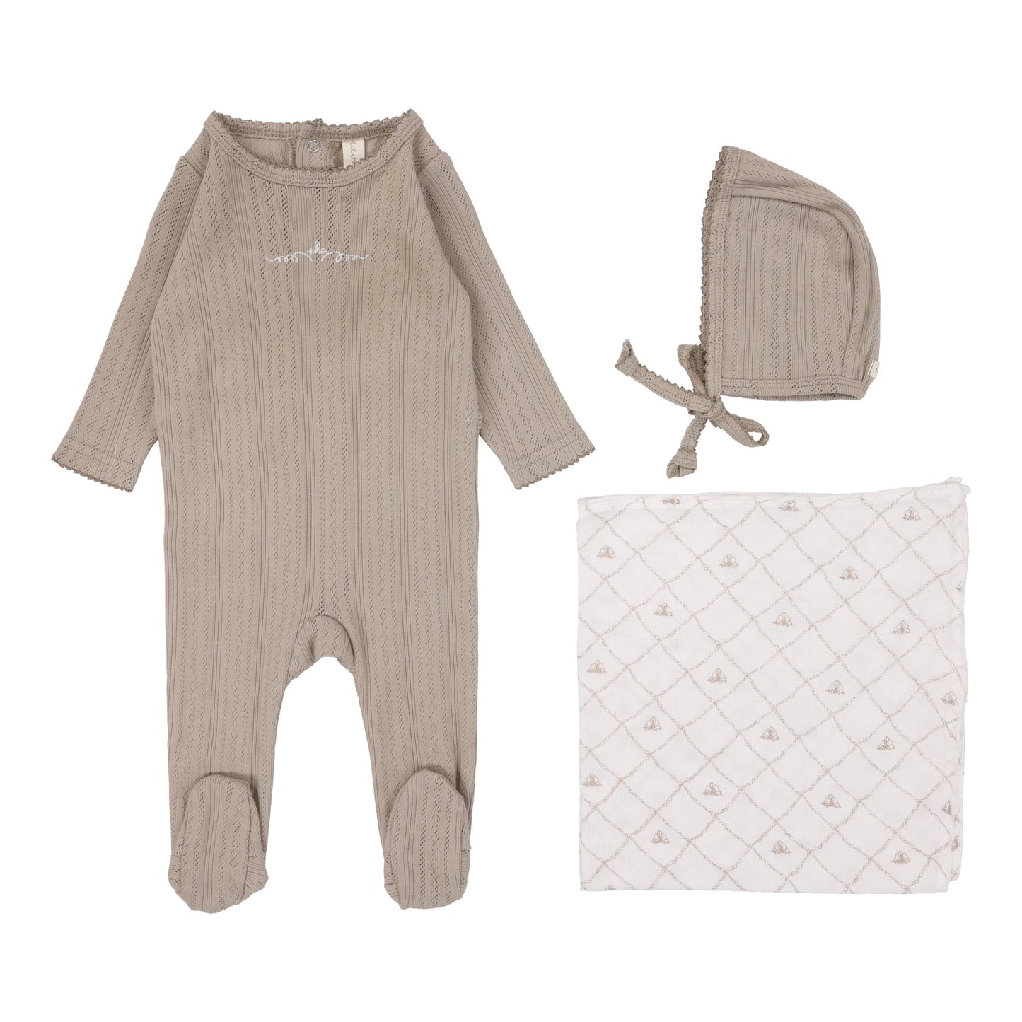 Lilette Pointelle Graphic Layette Set - PGLS