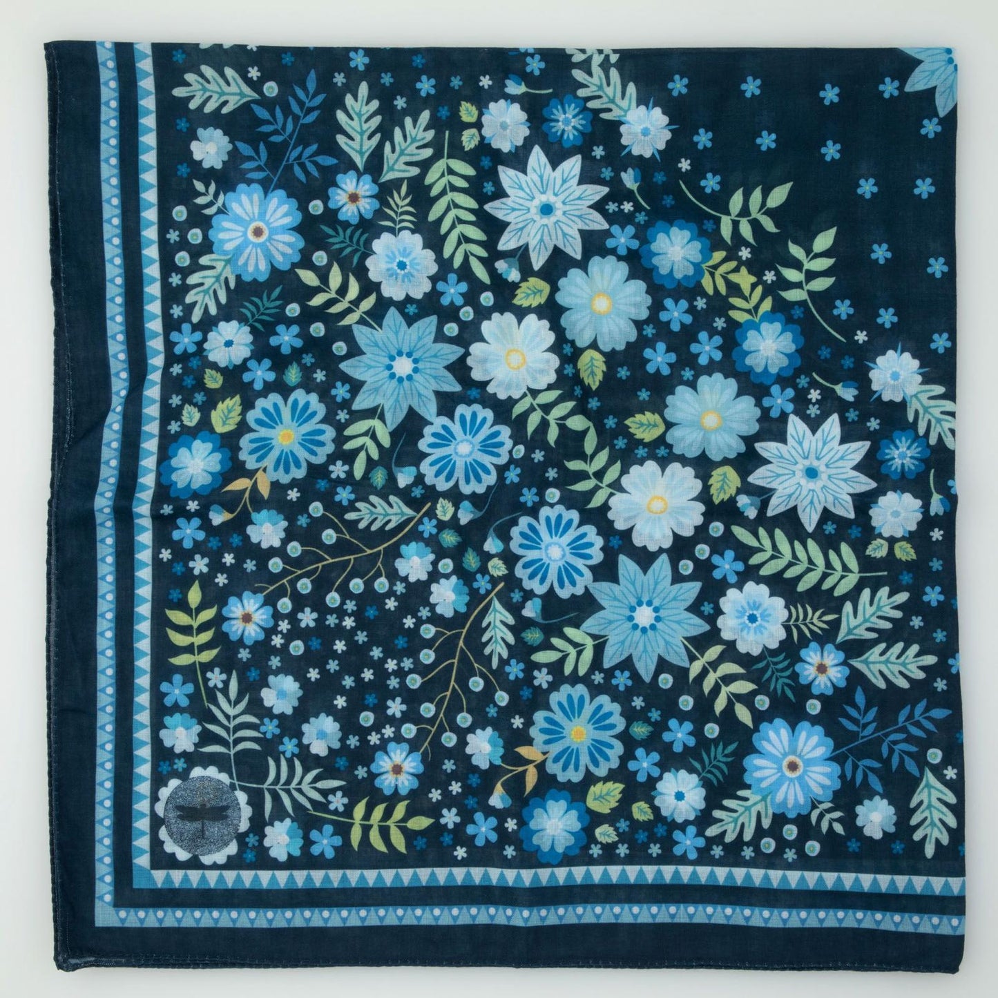 Tal Navy Garden Headscarf - Tal-64-AYR