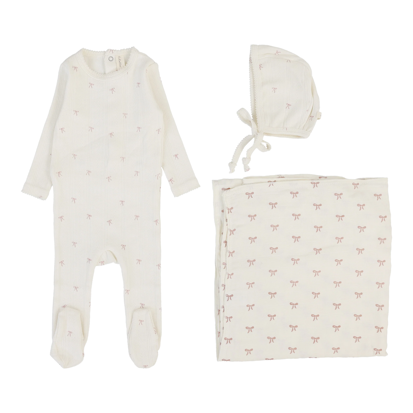 Lilette Printed Pointelle Layette Set - PPLS