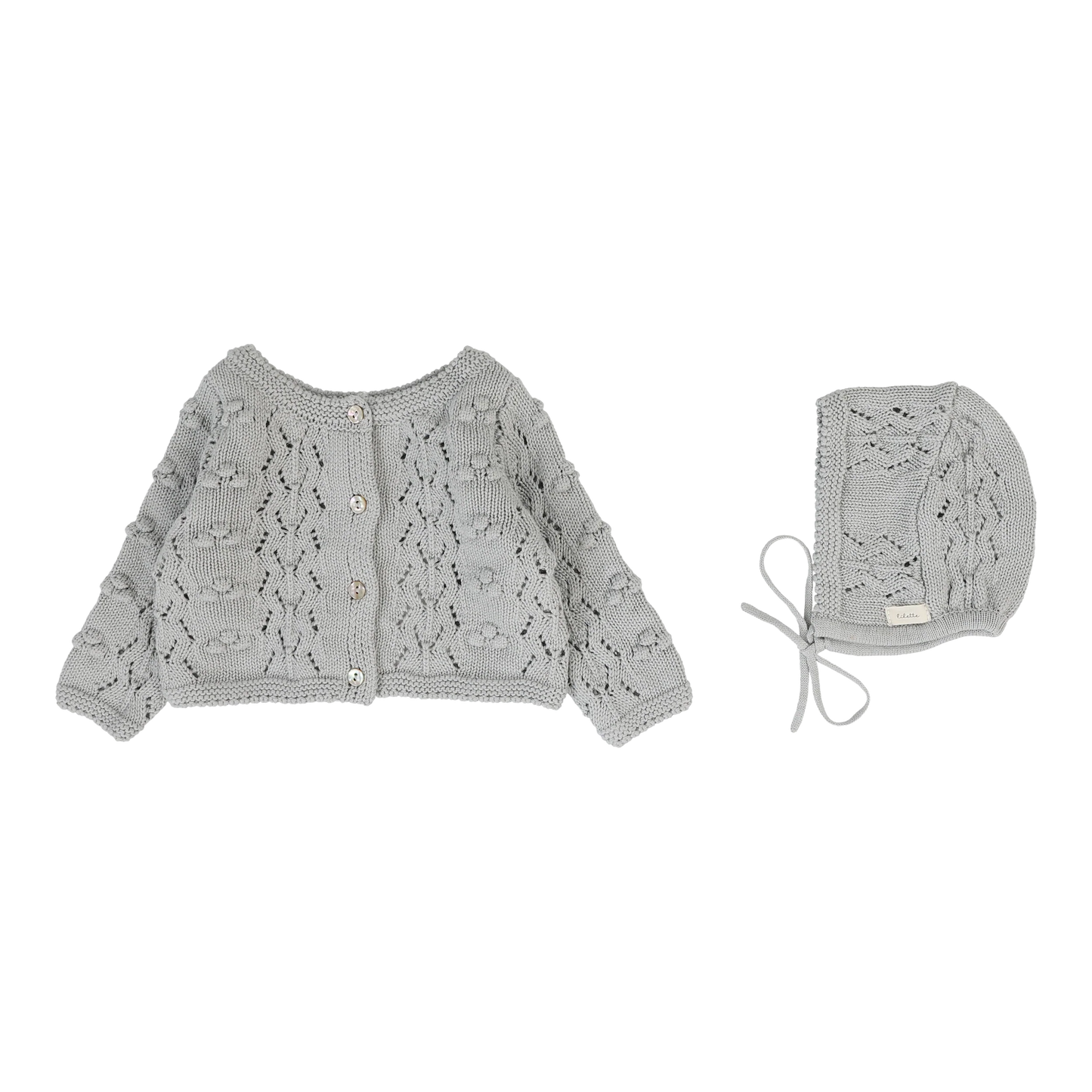 Lilette Popcorn Weave Cardigan Set - PWC