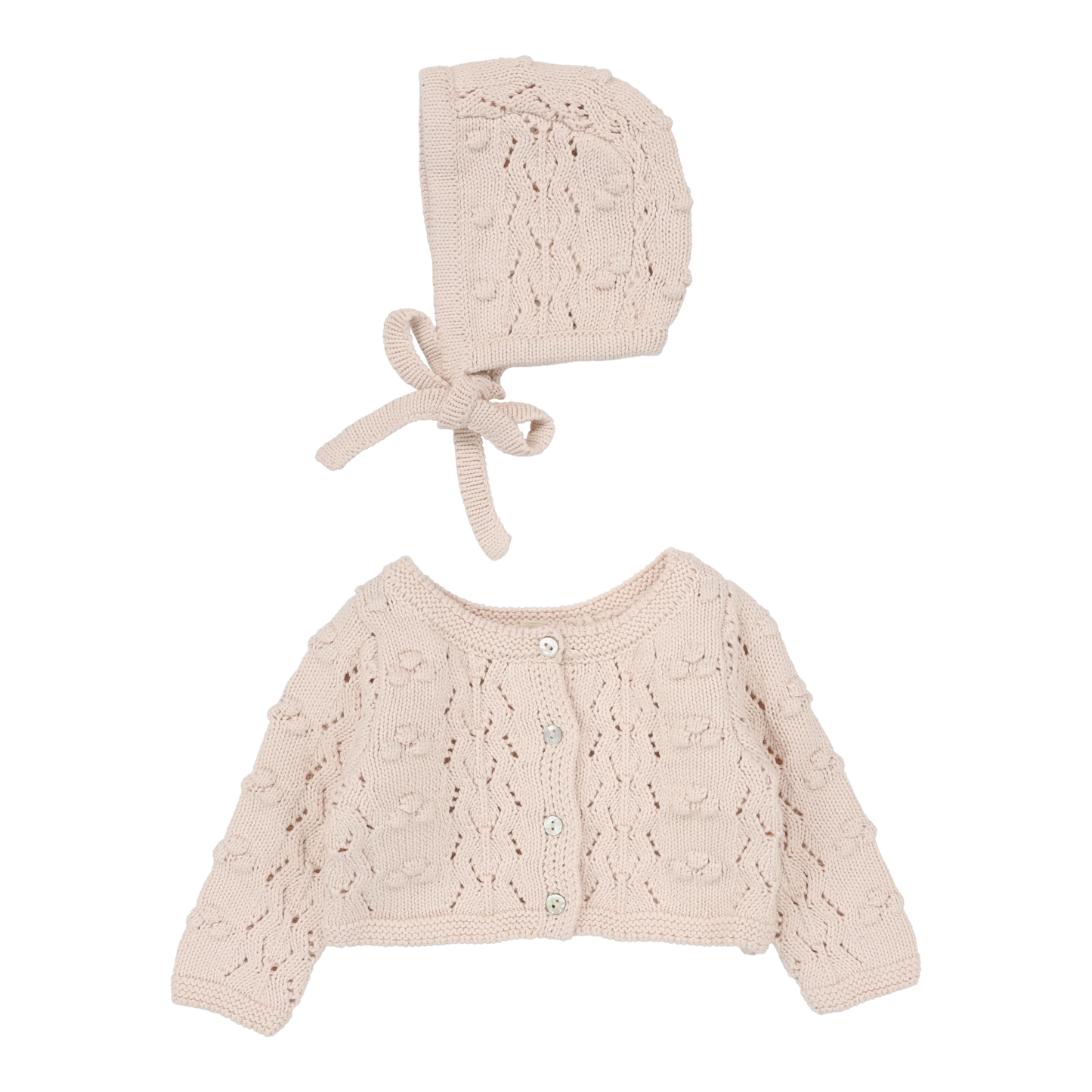 Lilette Popcorn Weave Cardigan Set - PWC