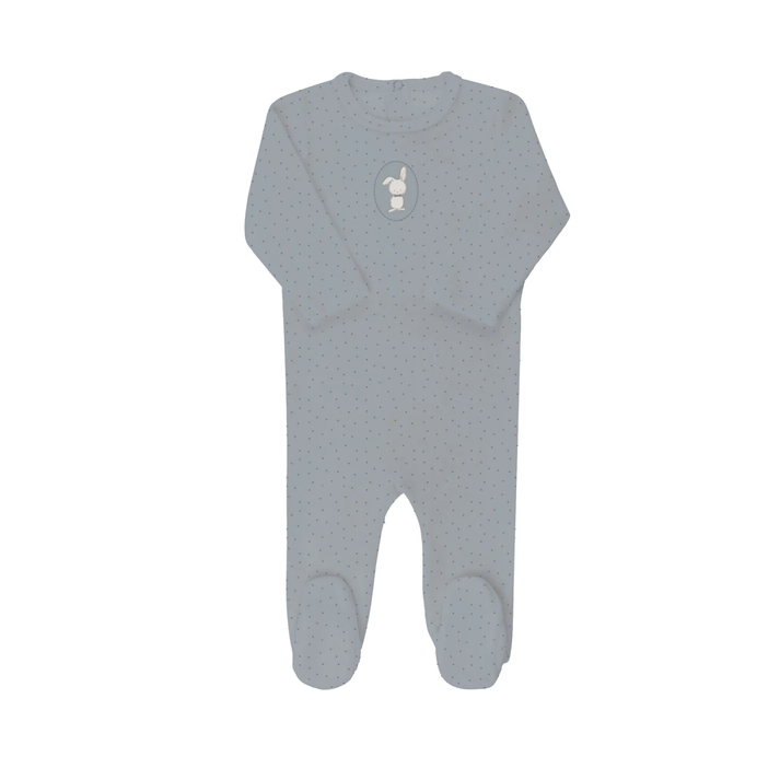 Aurora Bunny Pin Dot Footie - AAW26-0083