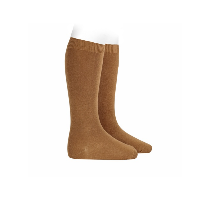 Condor Flat Cotton Knee Socks 688 Cinnamon - 2019/2