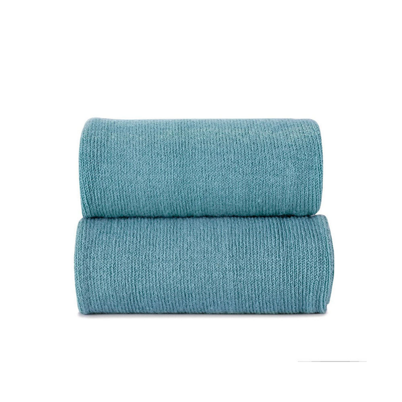 Condor Flat Cotton Crew Socks 435 Stone Blue - 2019/4