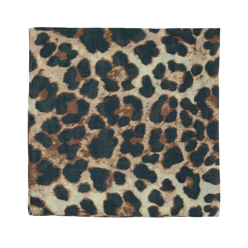 Tal Brown Leopard Headscarf - Tal-44-AYR