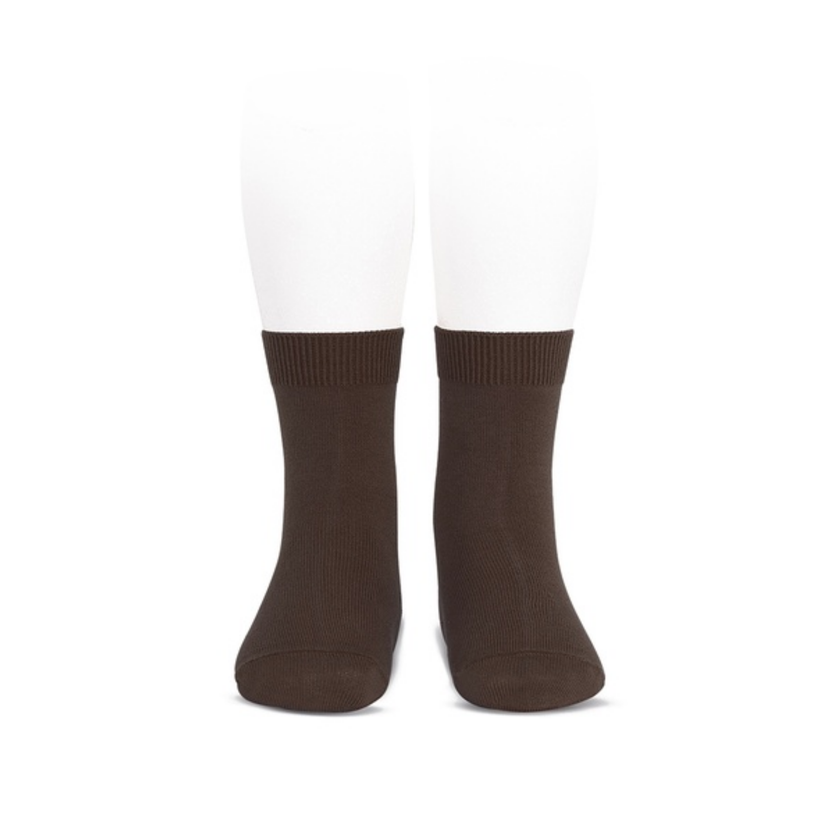 Condor Flat Cotton Crew Socks 390 Brown - 2019/4