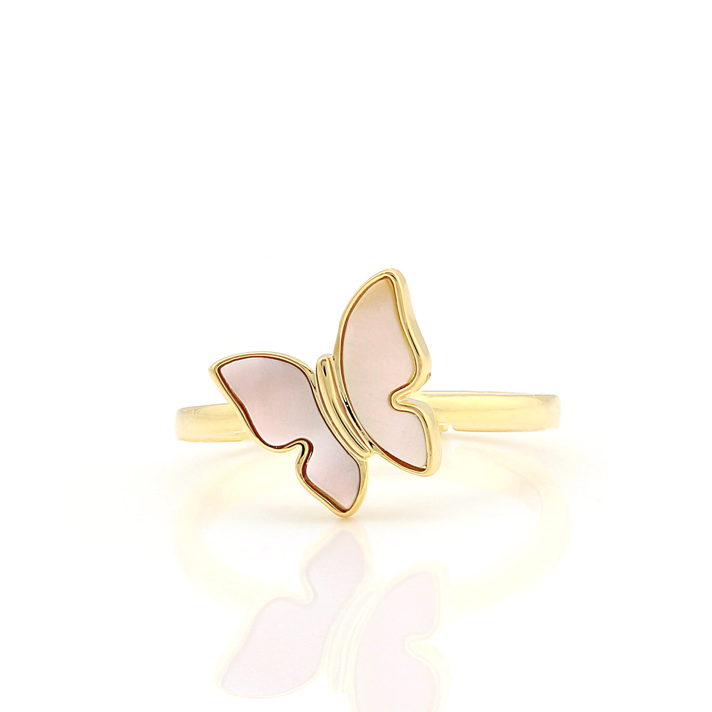 Cameo Mother-of-Pearl Butterfly Ring - R3063