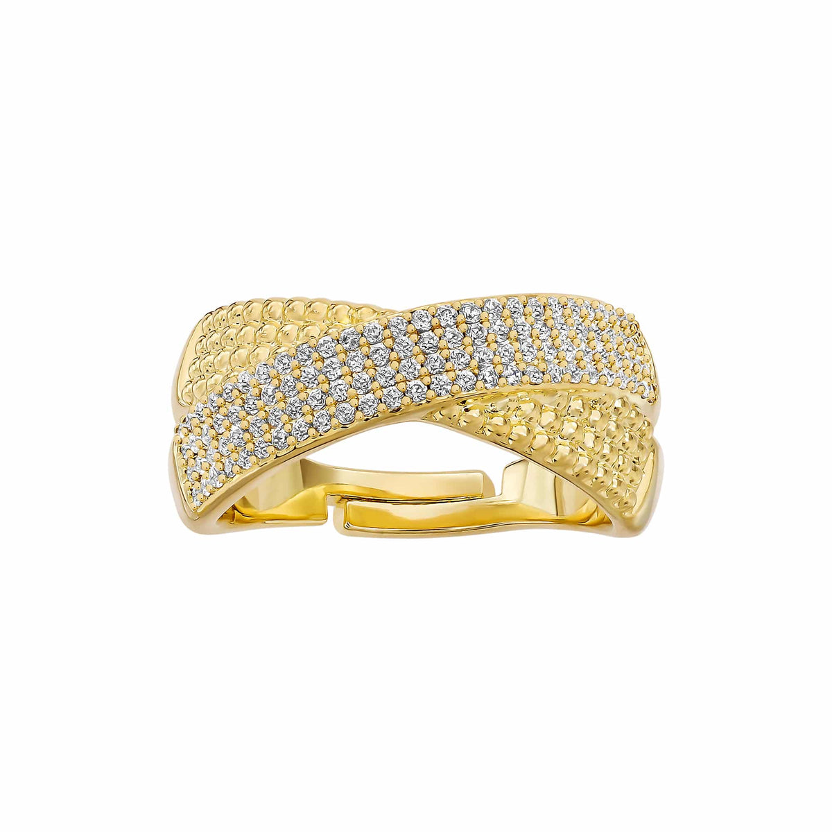 Cameo Overlapping Designed Ring - R3098