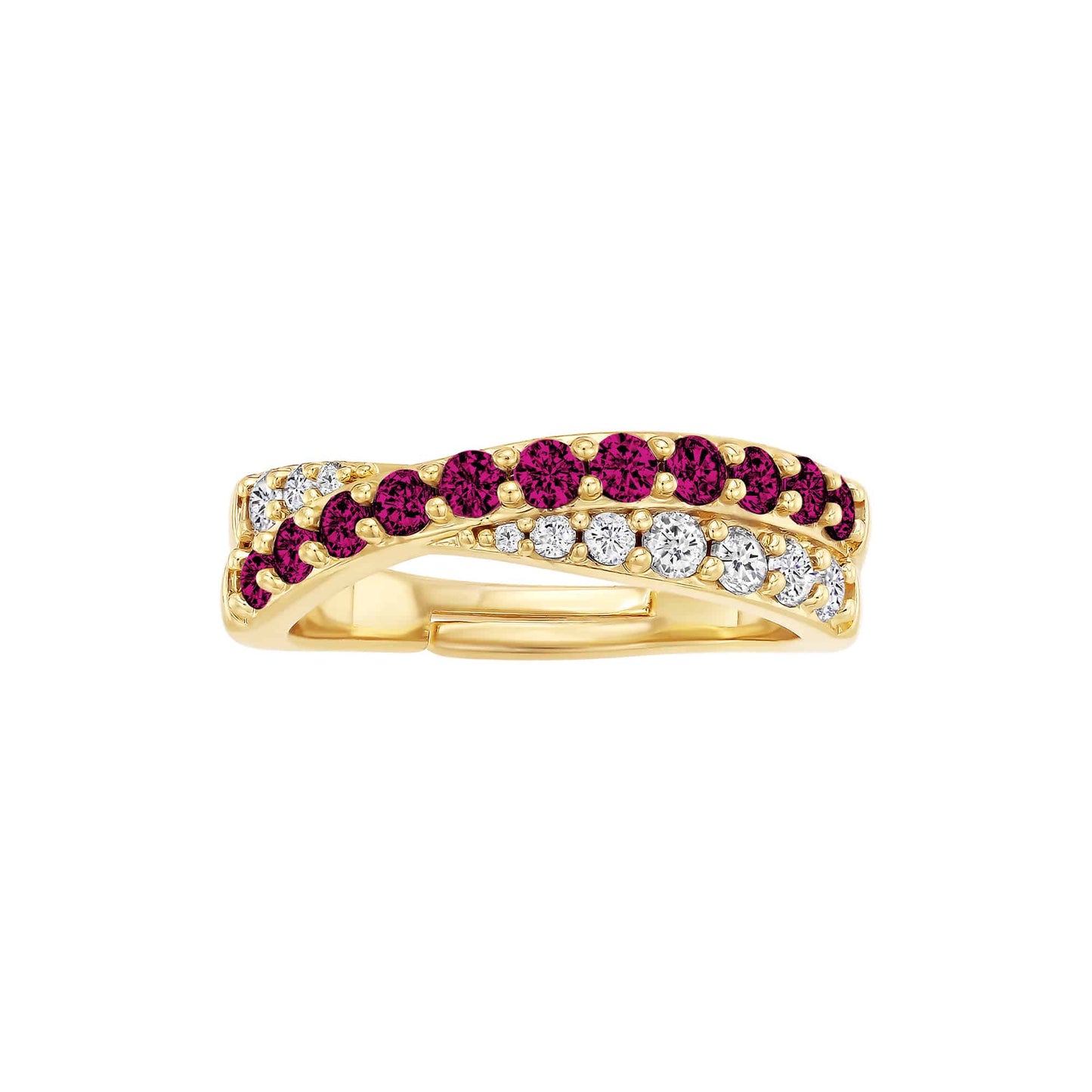 Cameo CZ Crossover Ring - R3110