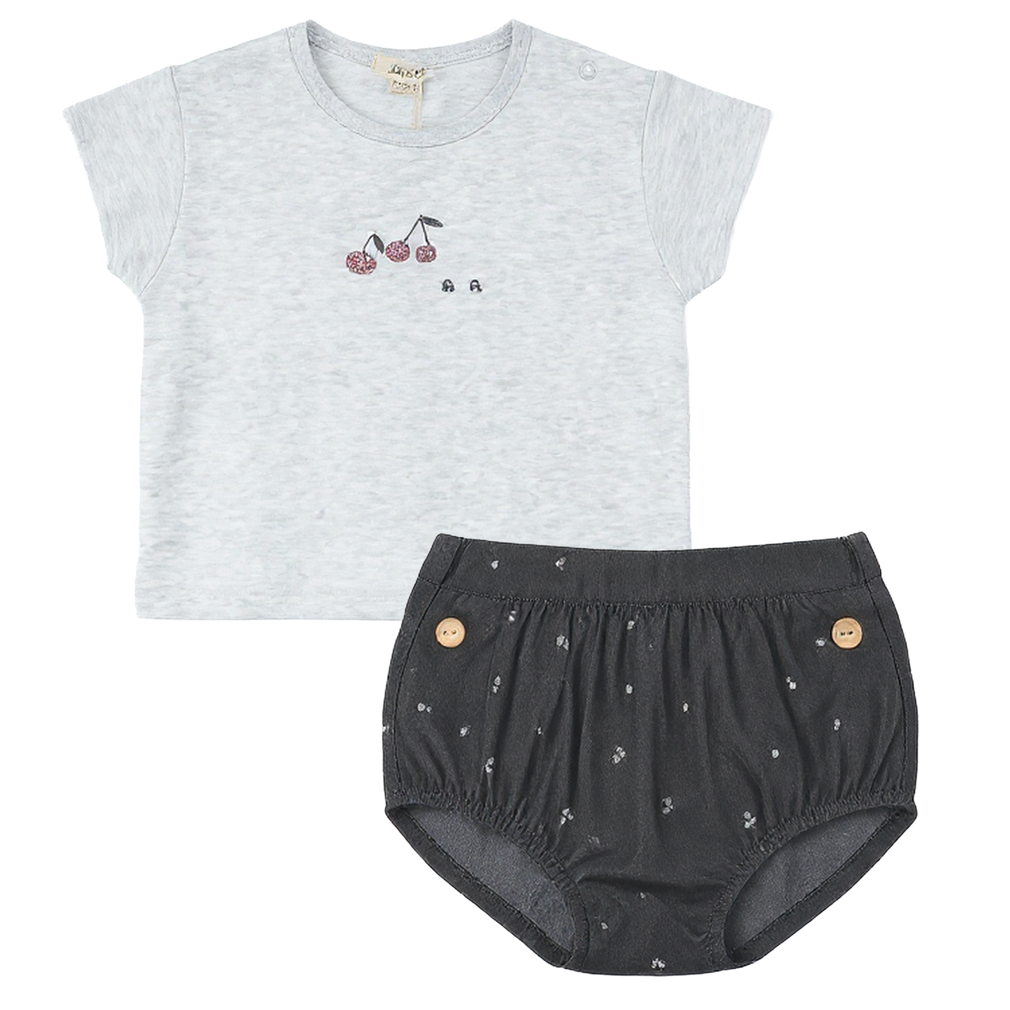 Lola Cherry Woven Denim Bloomer Set - SB6CP7350G