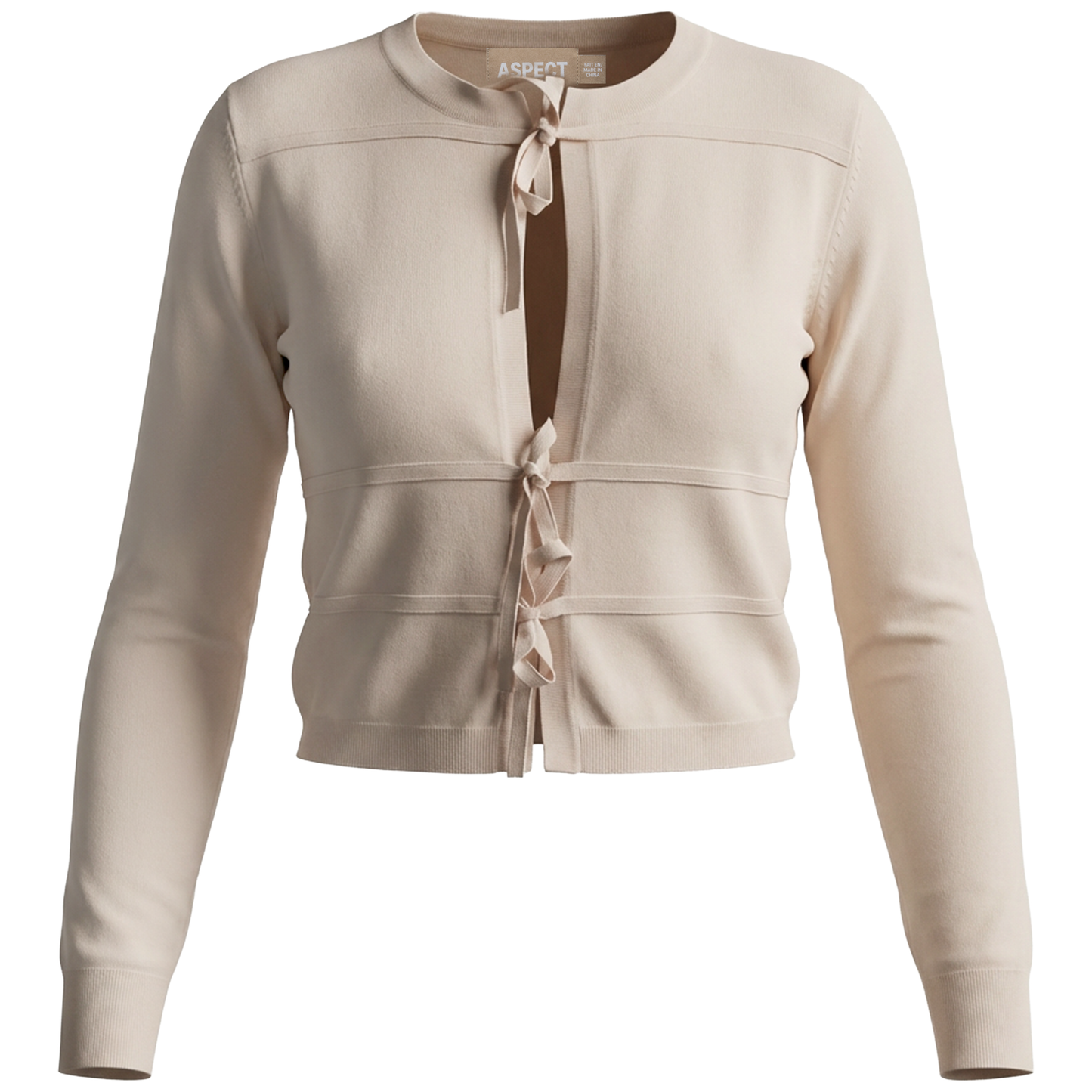 Aspect Crop Cardigan With String Closure - SB6CPT7389