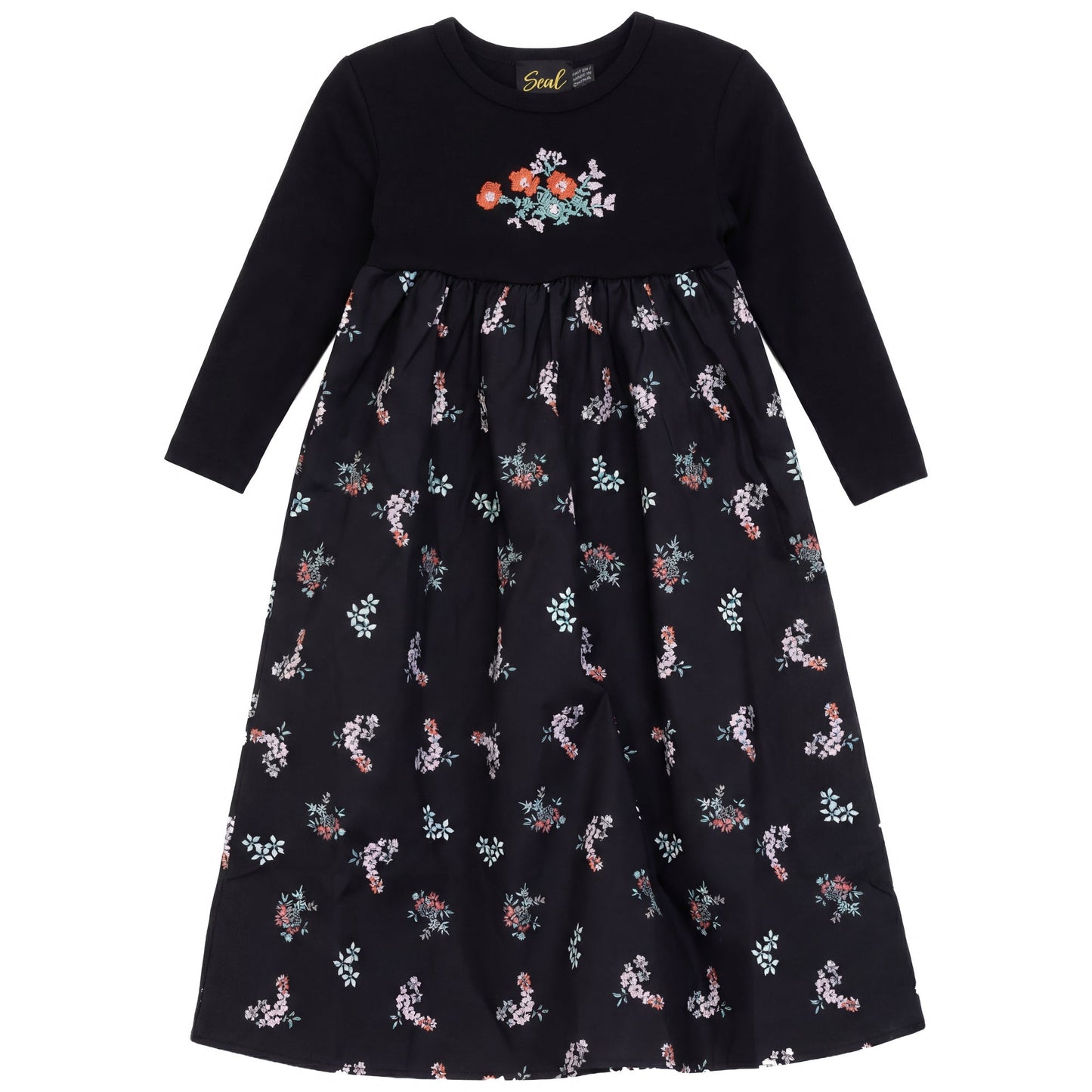 Seal Cotton Floral Robe With Embroidery - SB6CY2918