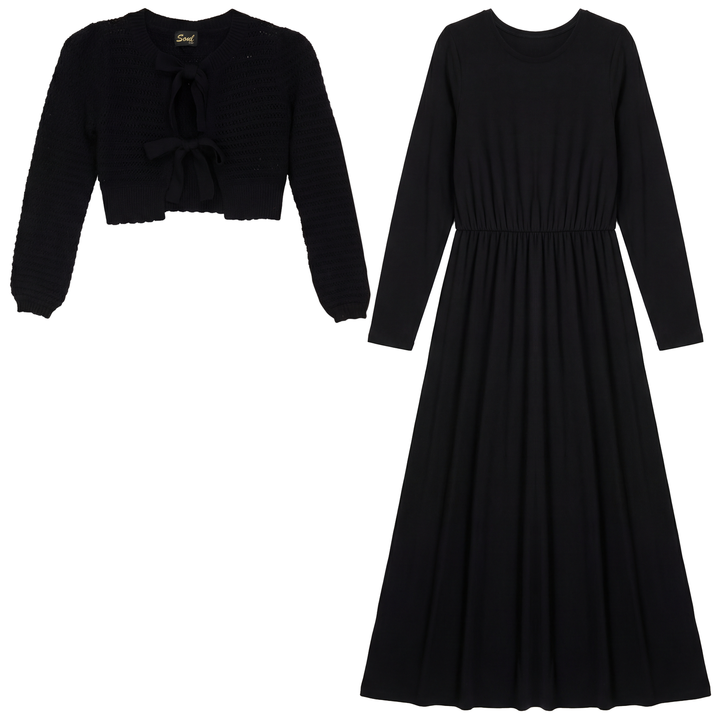 Seal Eyelet Bow Cardi And Robe Set - SB6CY2970