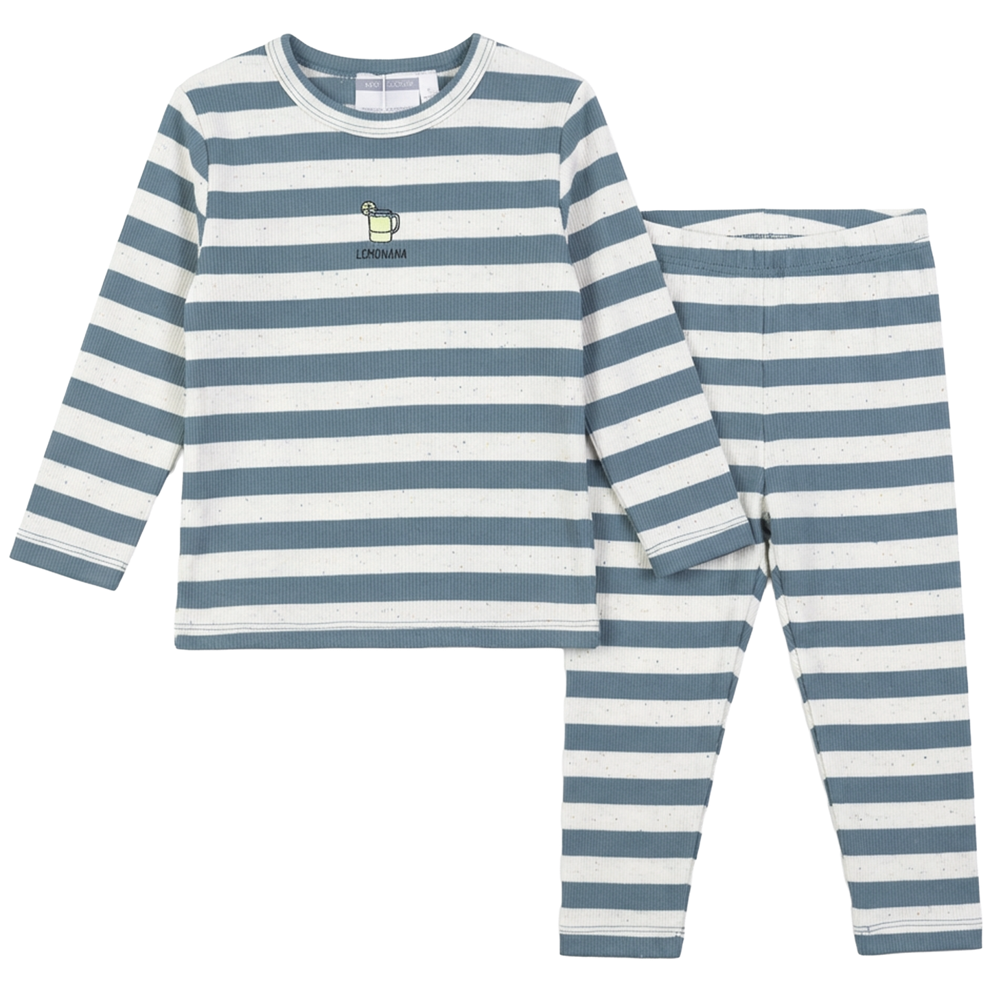 Whipped Cocoa 2x2 Rib Striped 2 Pc - SB6CY2977EB