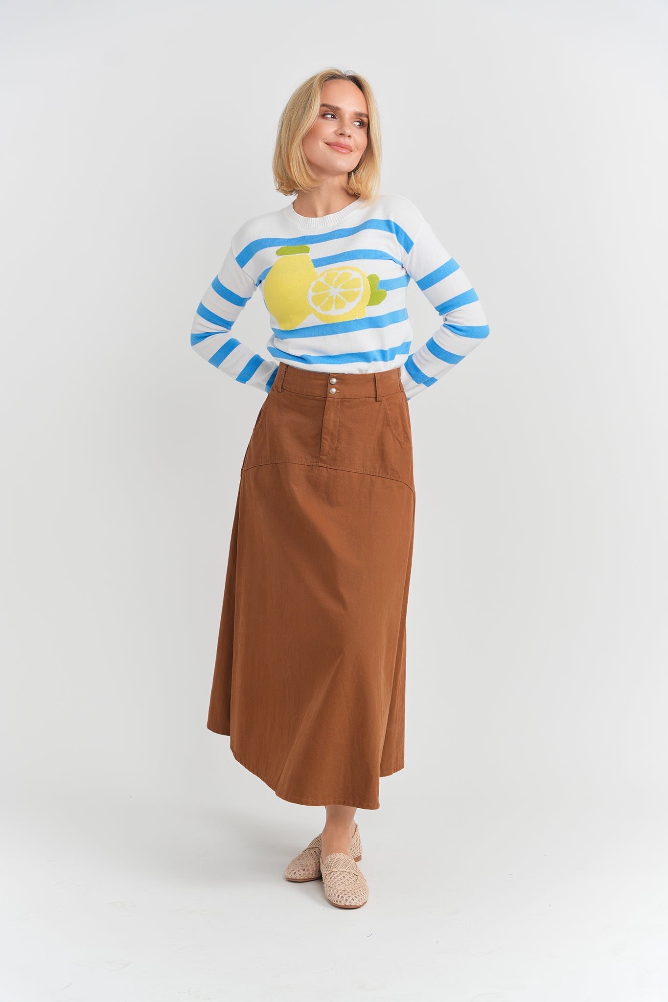 Noni Daily Lemon Knit Sweater - SB6CYT2913
