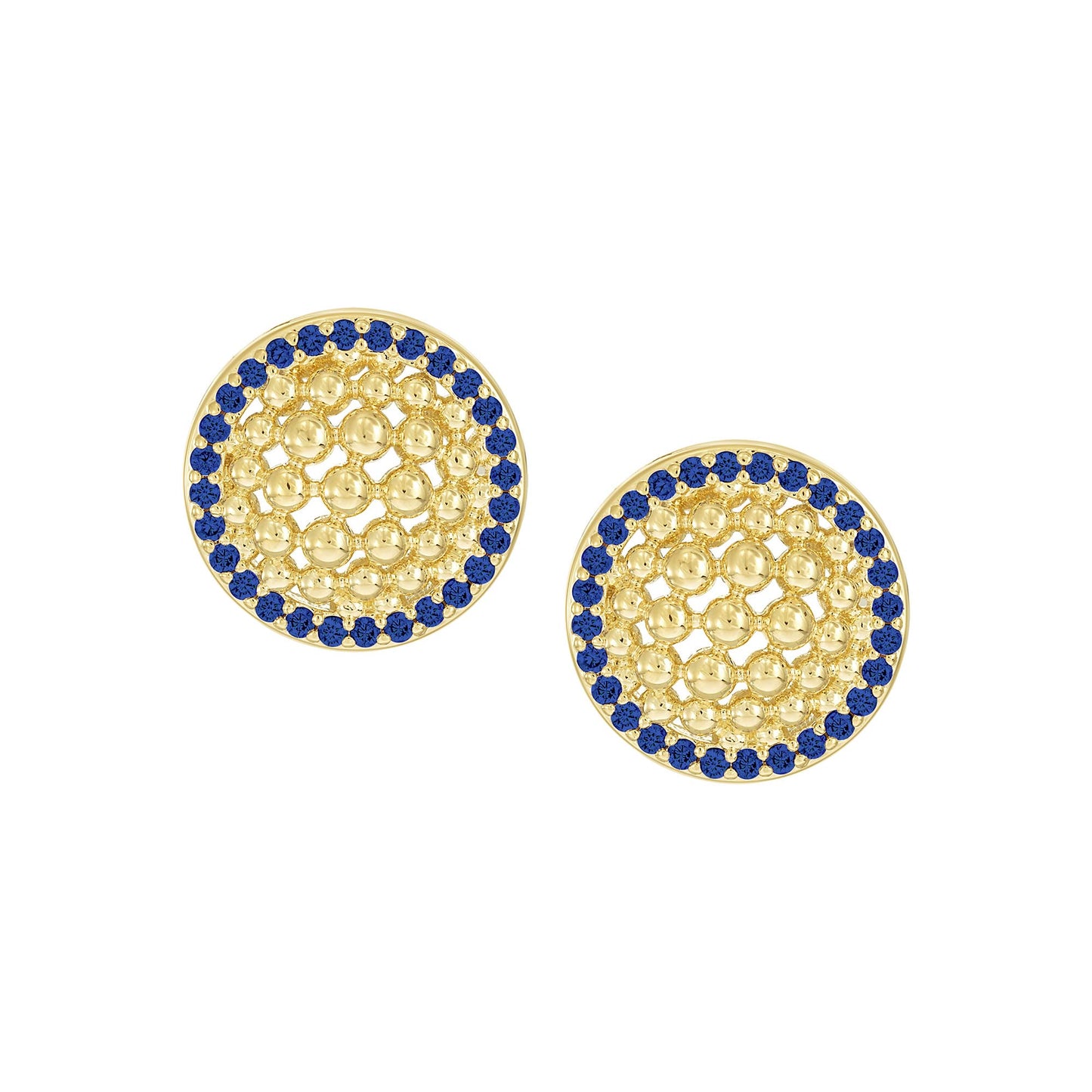 Cameo Mesh Dome Stud Earring - SE2096