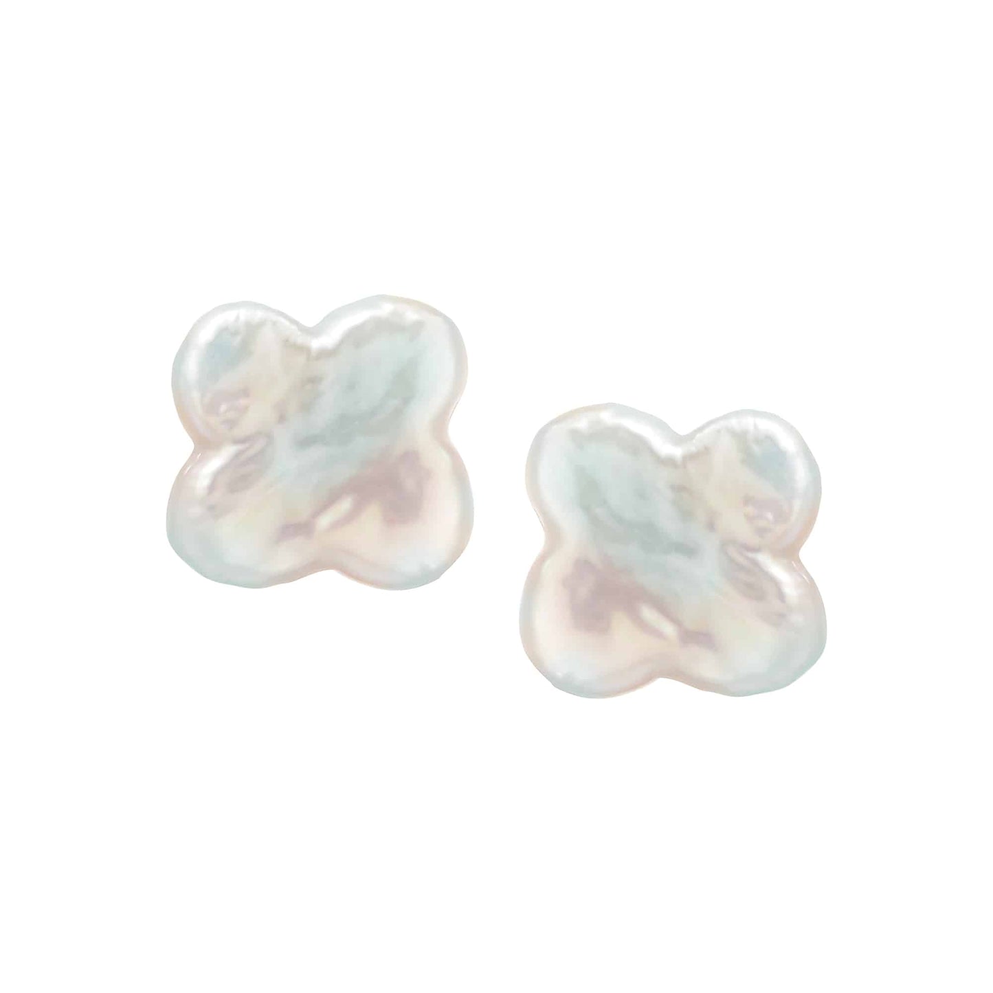 Cameo Shaped Pearl Stud Earring - SE2123