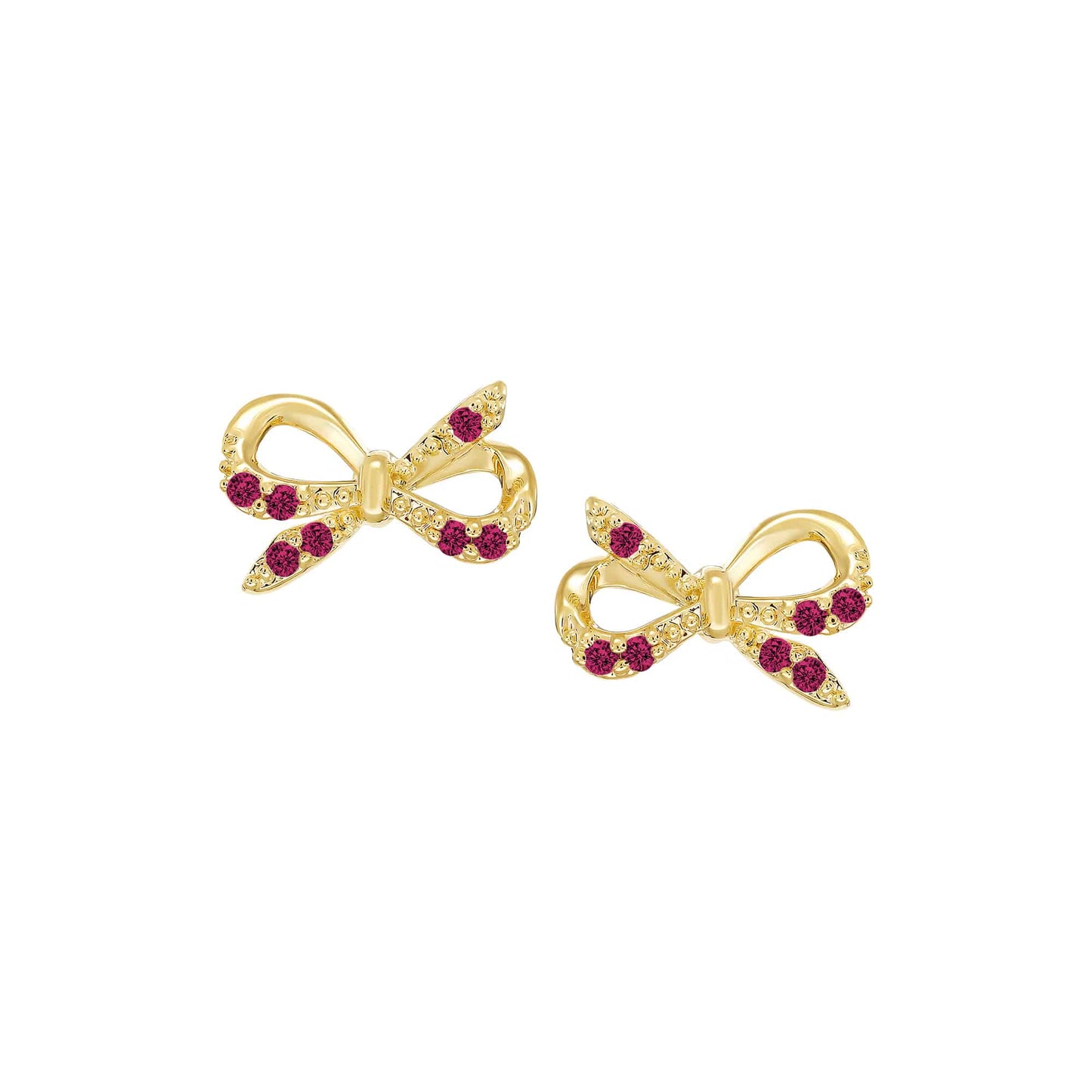 Cameo Thin Bow Tie Stud Earring - SE2129