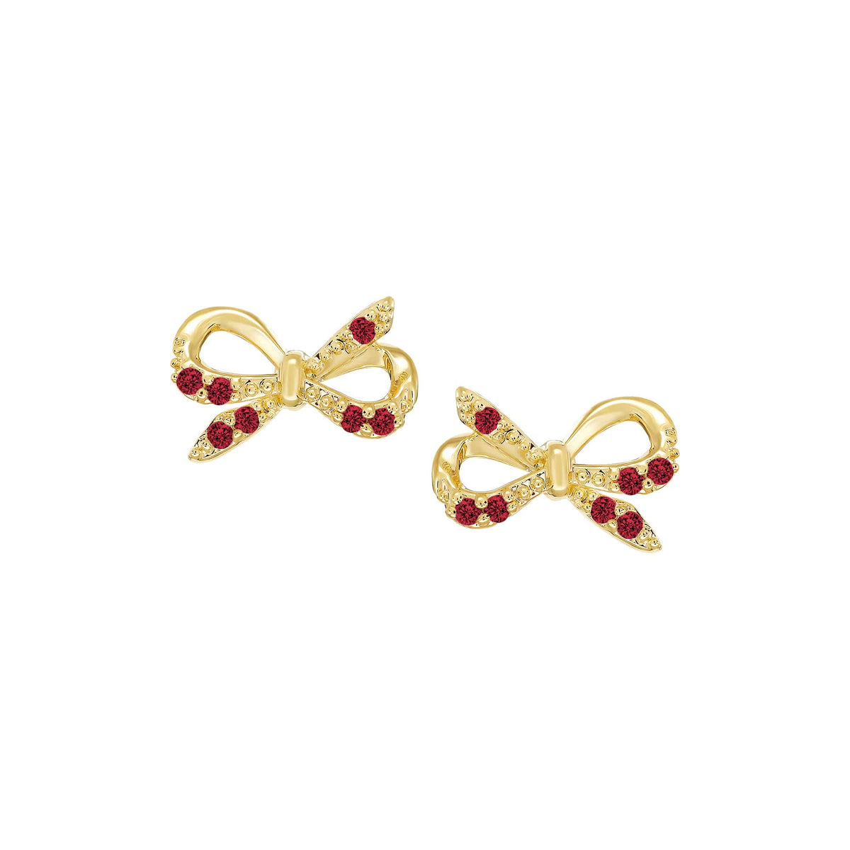 Cameo Thin Bow Tie Stud Earring - SE2129