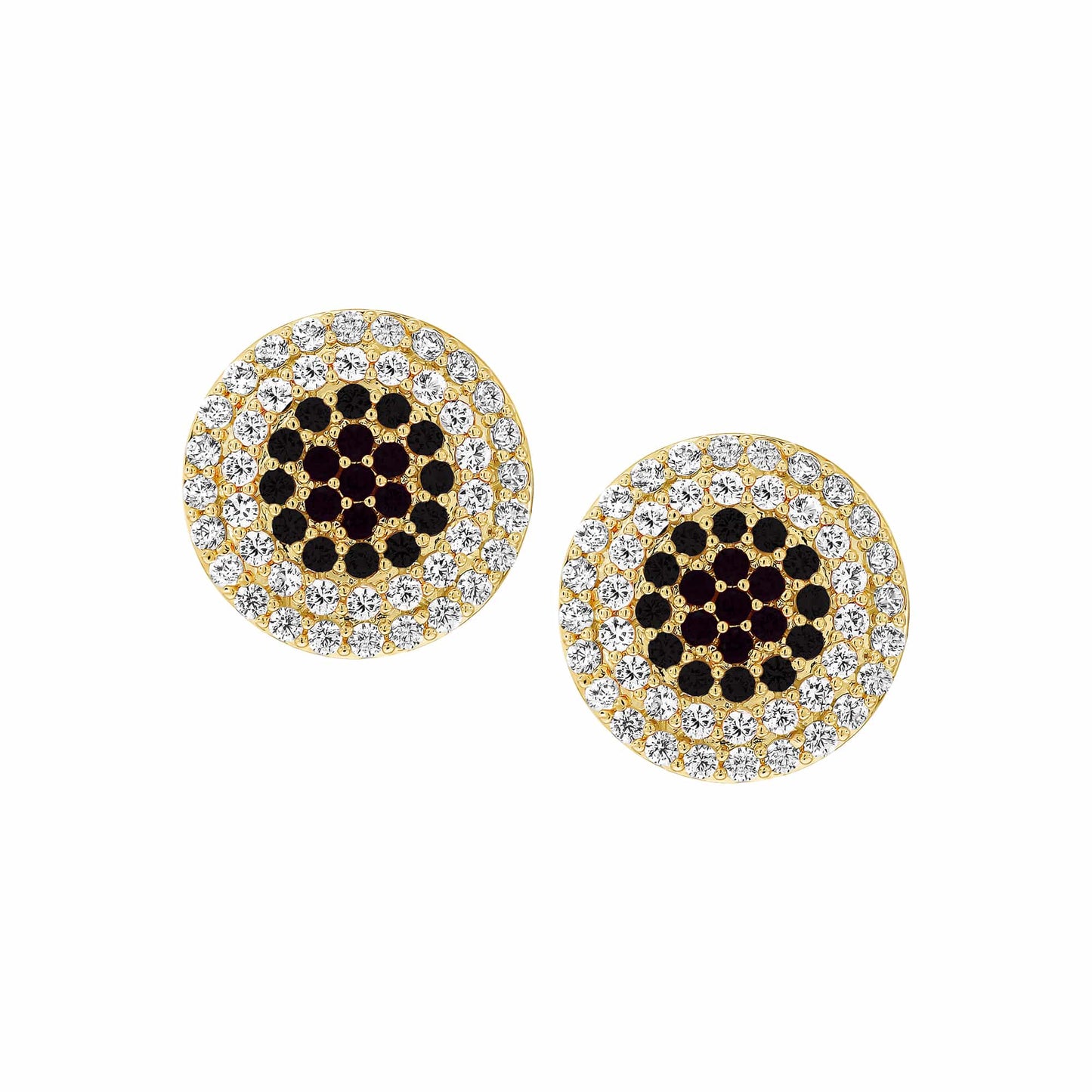 Cameo Ombre Circle Stud Earring - SE2140