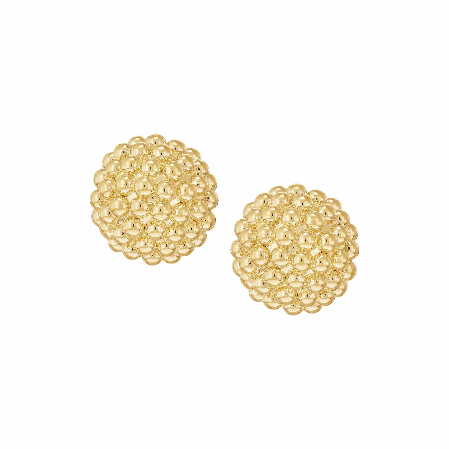 Cameo Ball Cluster Dome Stud Earring - SE2146