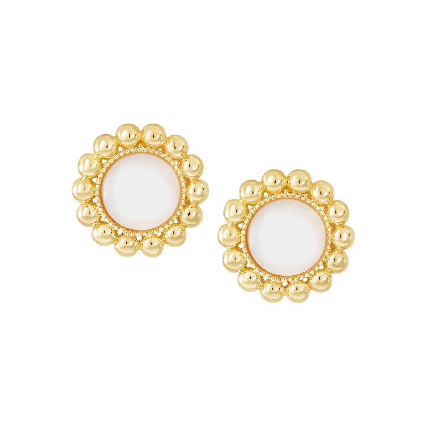 Cameo Bold Mother-of-Pearl Stud Earring - SE2164