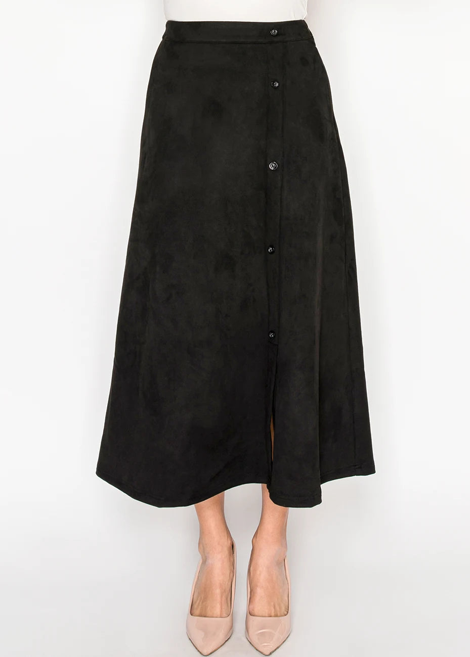 Yal Suede Asym Skirt - SK4689