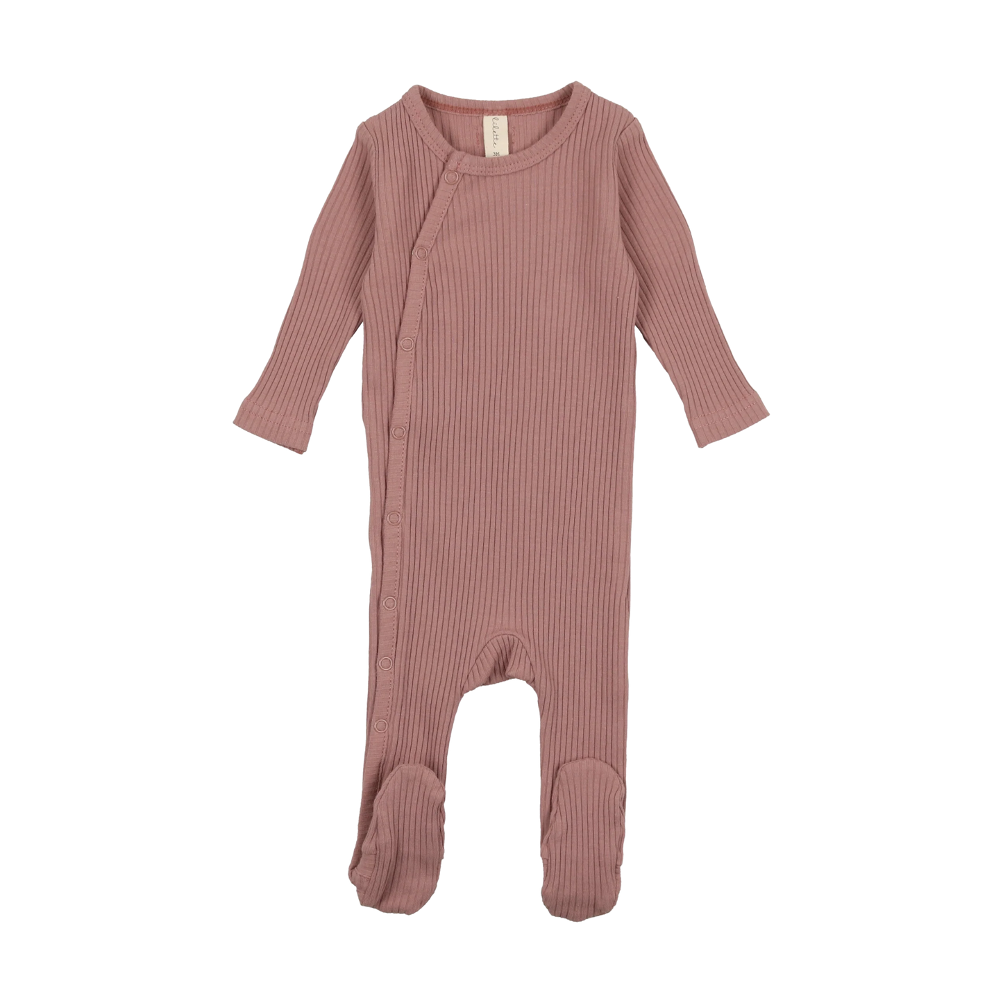 Lilette Side Snap Rib Footie - SSRF