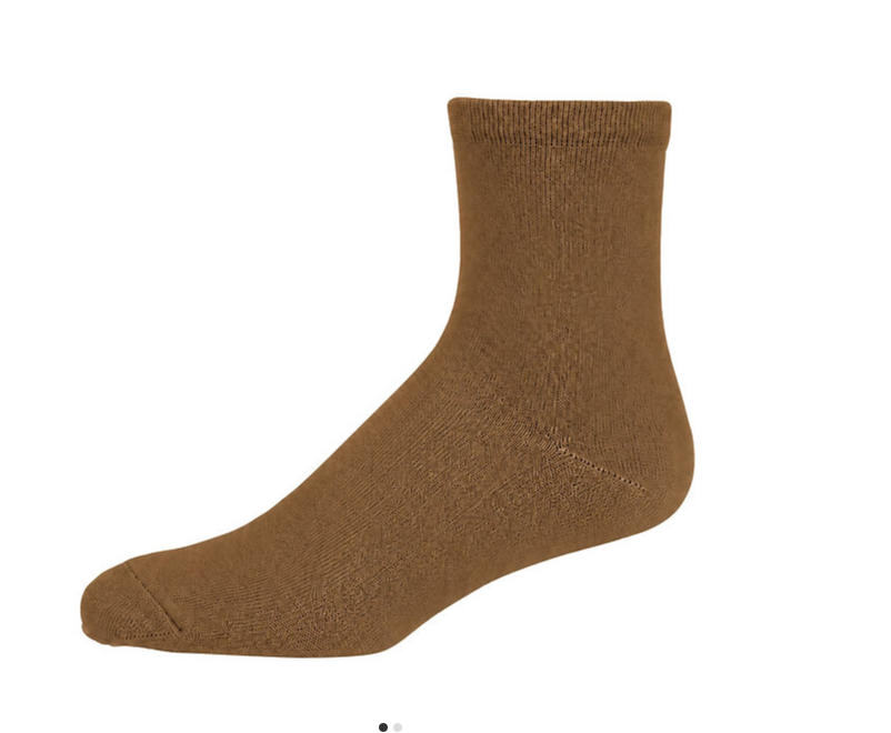 Florence Bamboo Quarter Crew Sock Luggage - 179