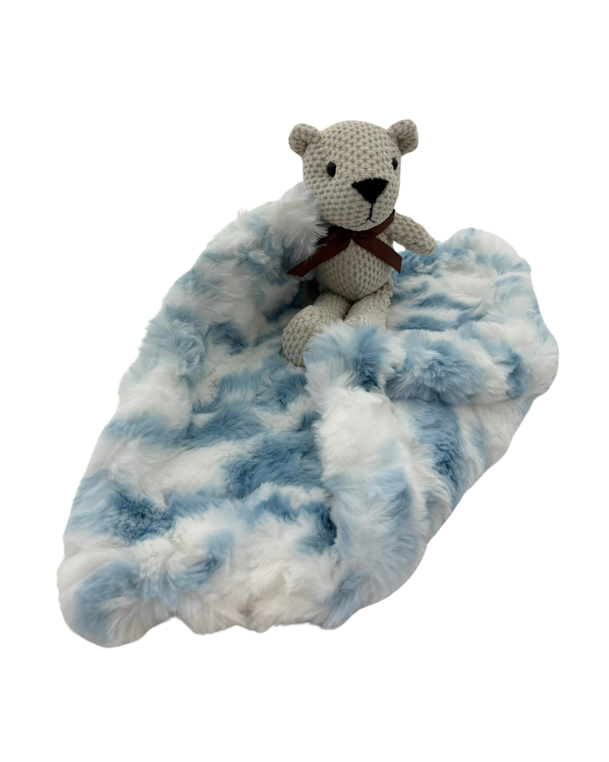 Tiny Cuddlez Marble Velour Teddy Blankie