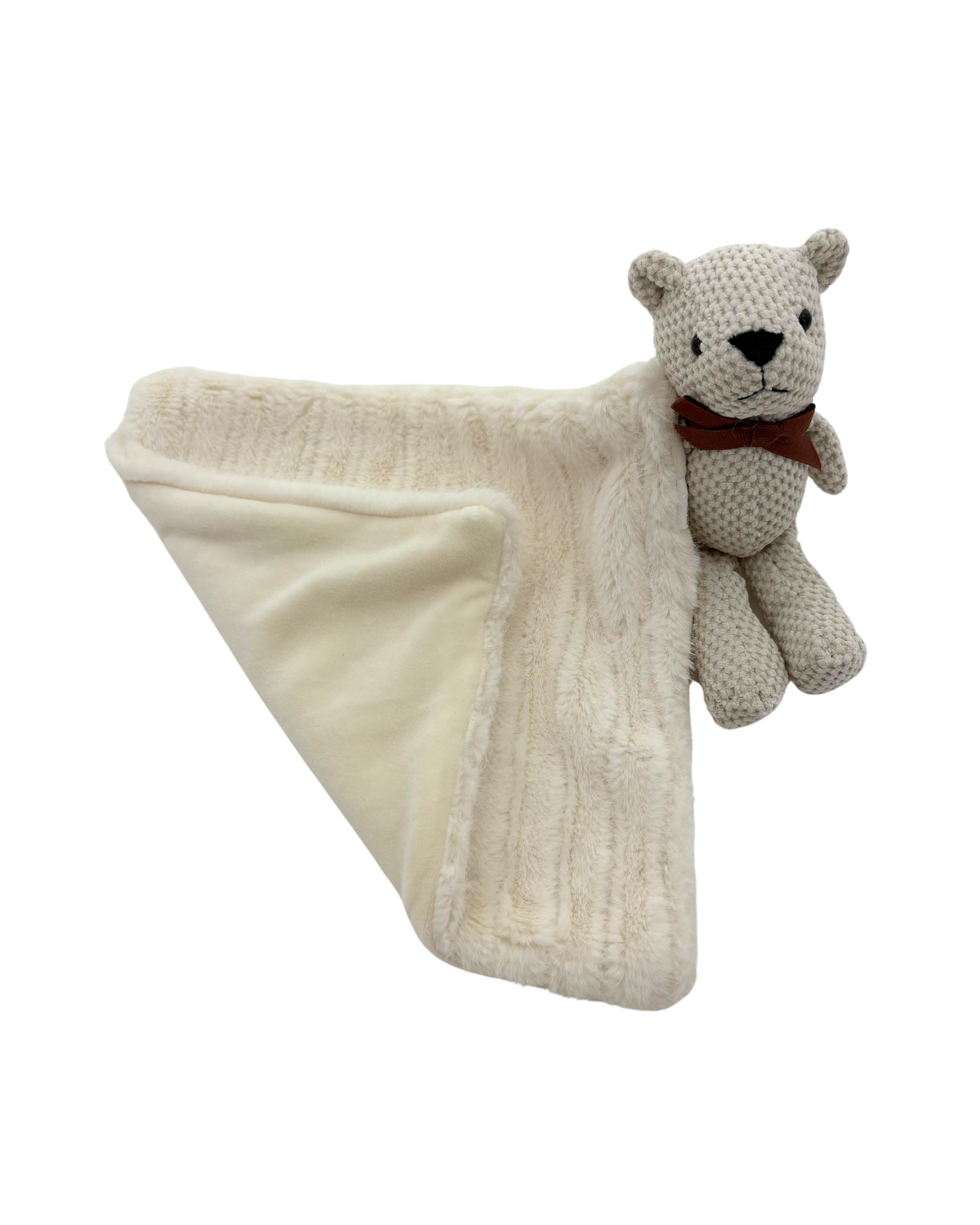 Tiny Cuddlez Ribbed Velour Teddy Blankie