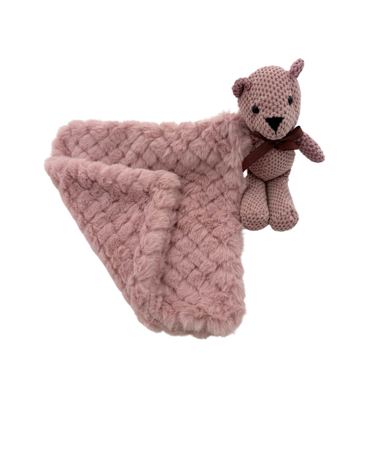 Tiny Cuddlez Rib/Bubble Teddy Blankie - Tc-7004