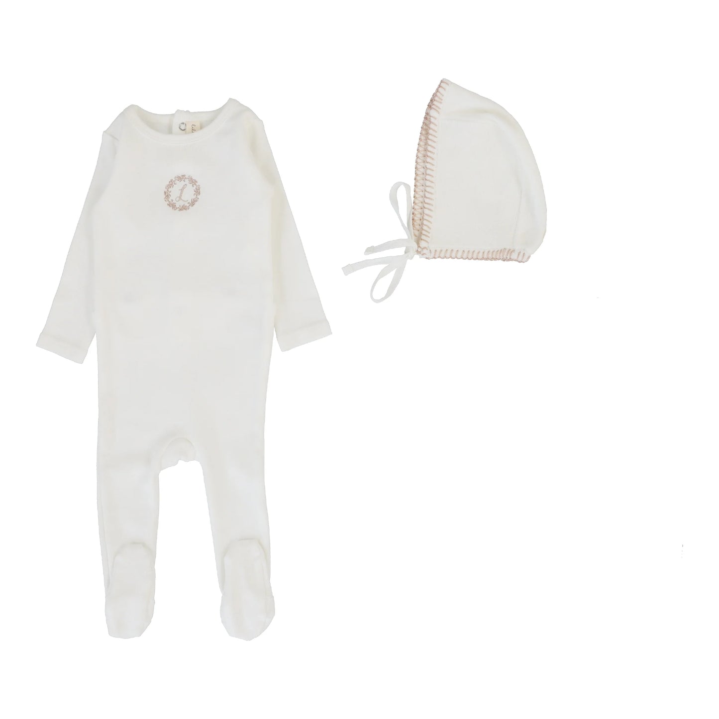 Lilette Velour Cardi Footie Set - VCFST