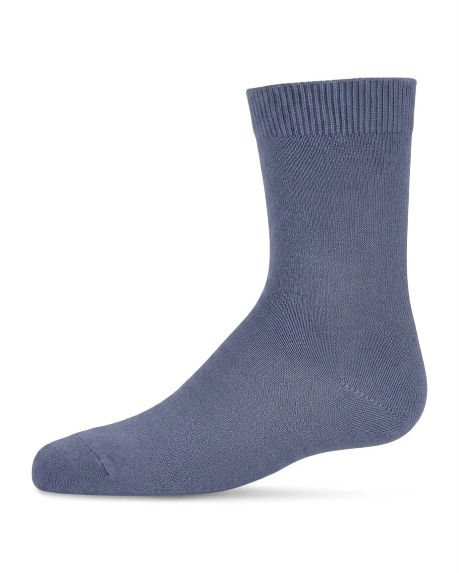 Memoi Kids Basic Soft Rayon from Bamboo Knee High Socks Cloudy Navy - Mk-6266