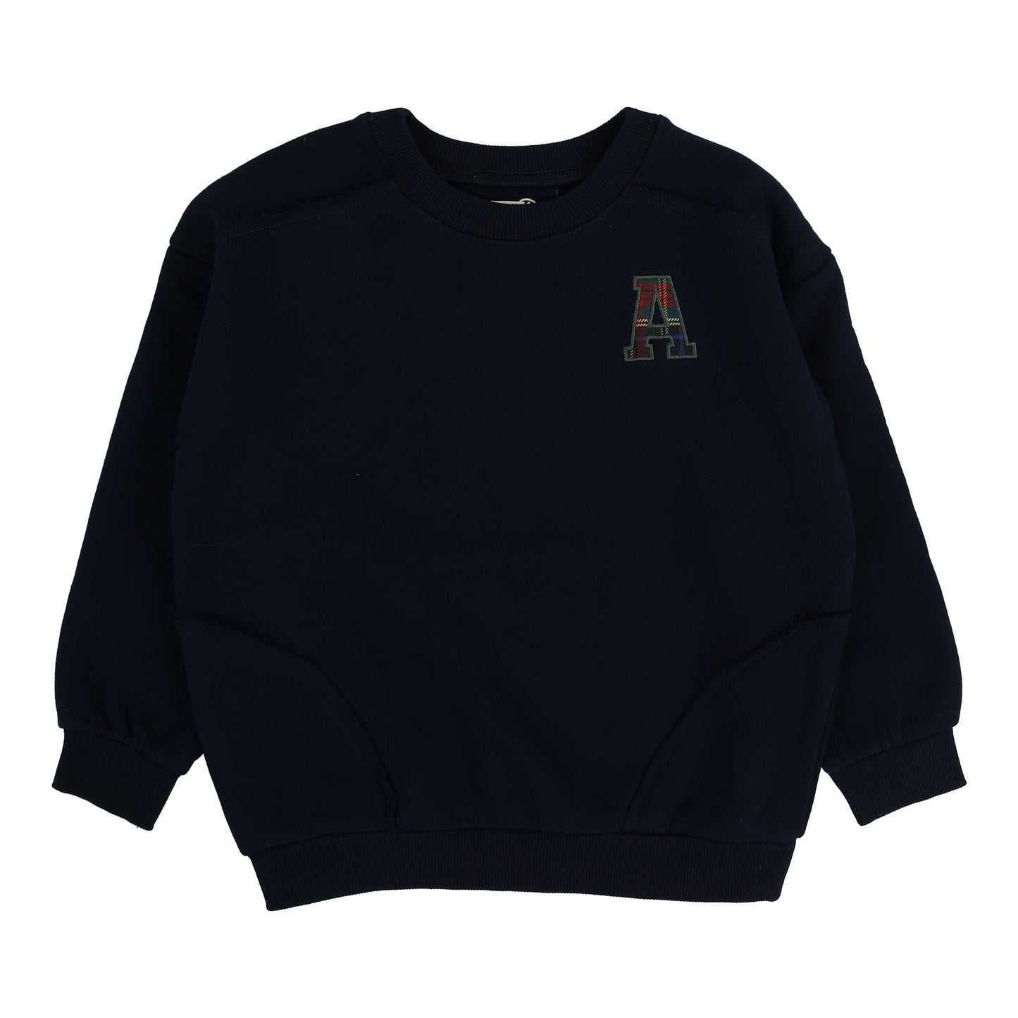 Analogie Plaid Detail Boys Sweatshirt - PDBS
