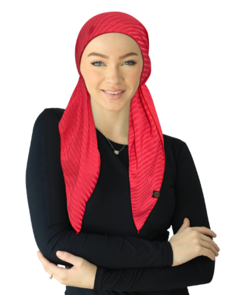 Cherie Ribbed Fabric Headscarves - HA-RIBBED