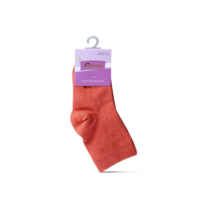 Florence Bamboo Quarter Crew Sock Rust - 179