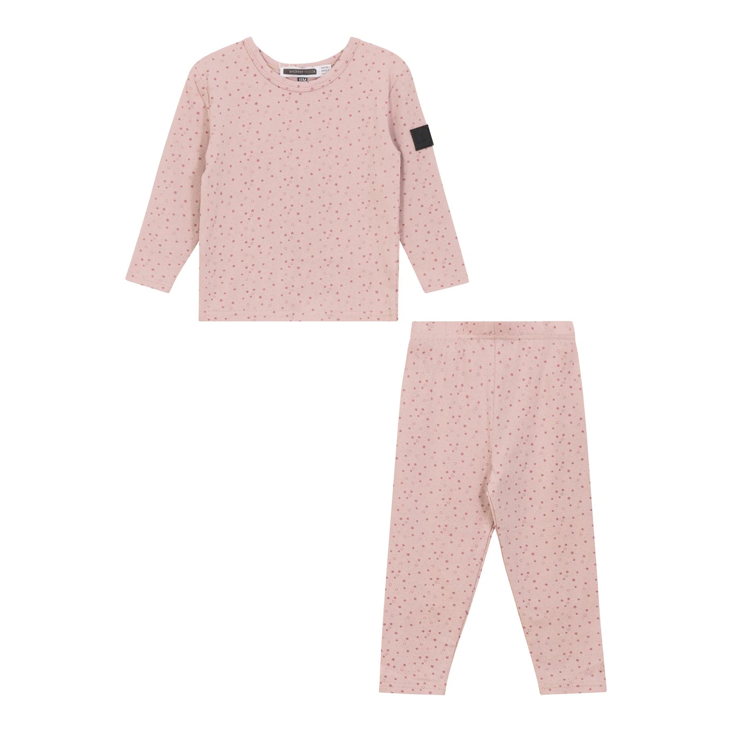 Whipped Cocoa Modal Jersey Top And Legging Set With Star Print