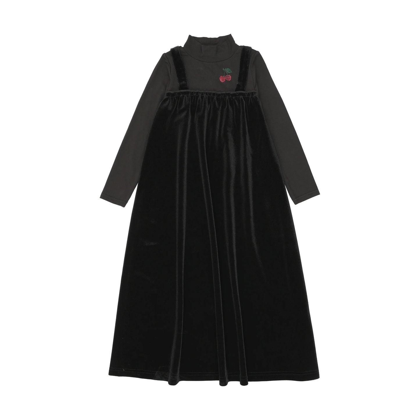 Lil Legs Mockneck Cherry Maxi - LLF26D200