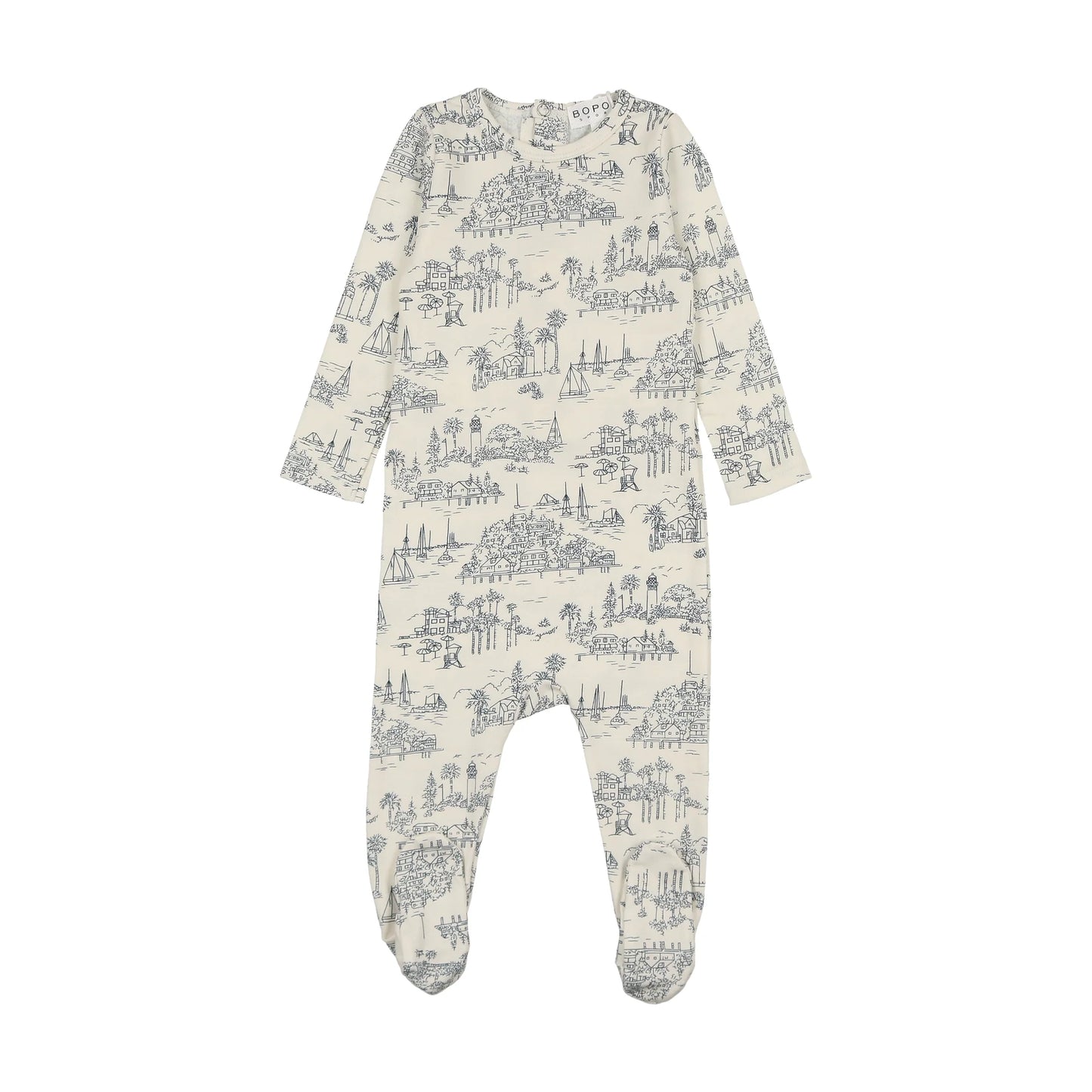 Bopop Coastal Toile Pajamas - P629