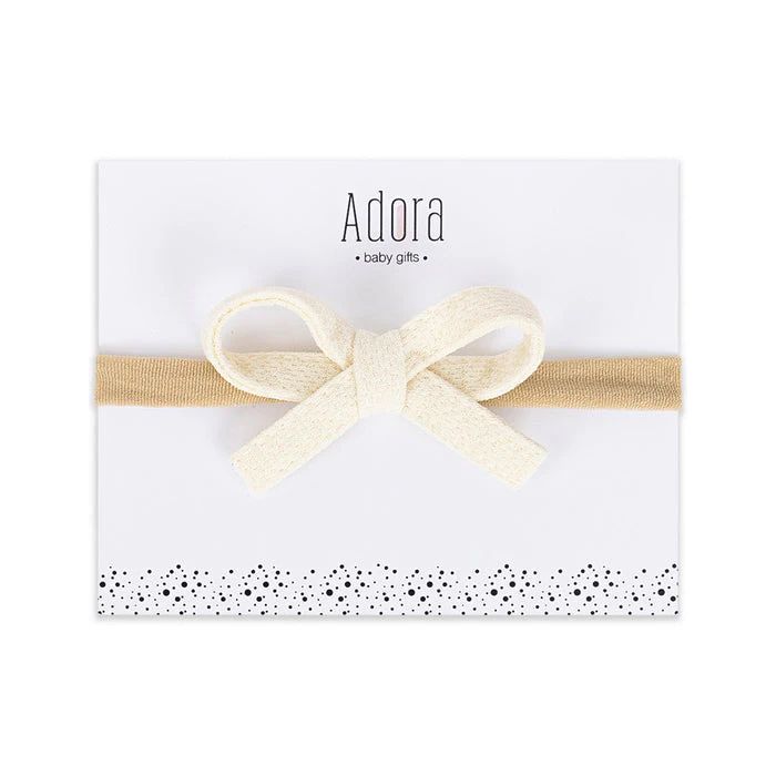 Adora Mini Waffle Bow Headband - ABG_MWBH001
