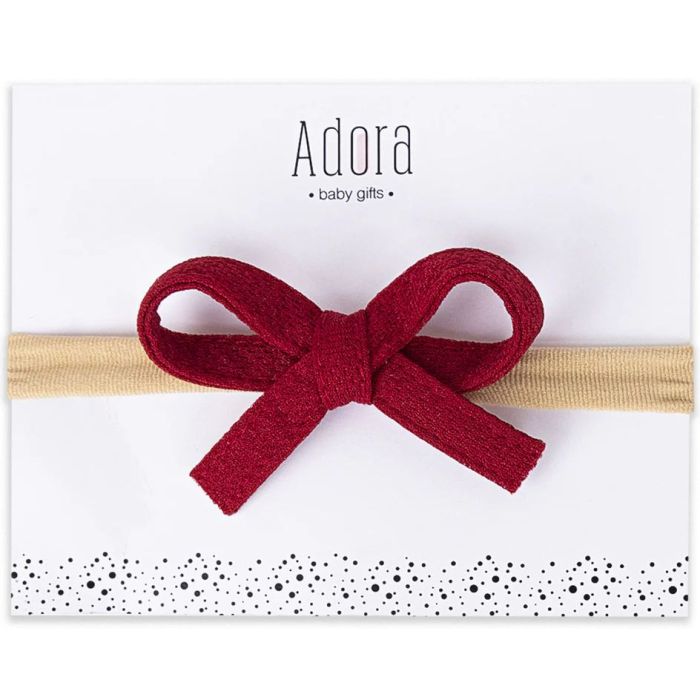 Adora Mini Waffle Bow Headband - ANG_MWBH005